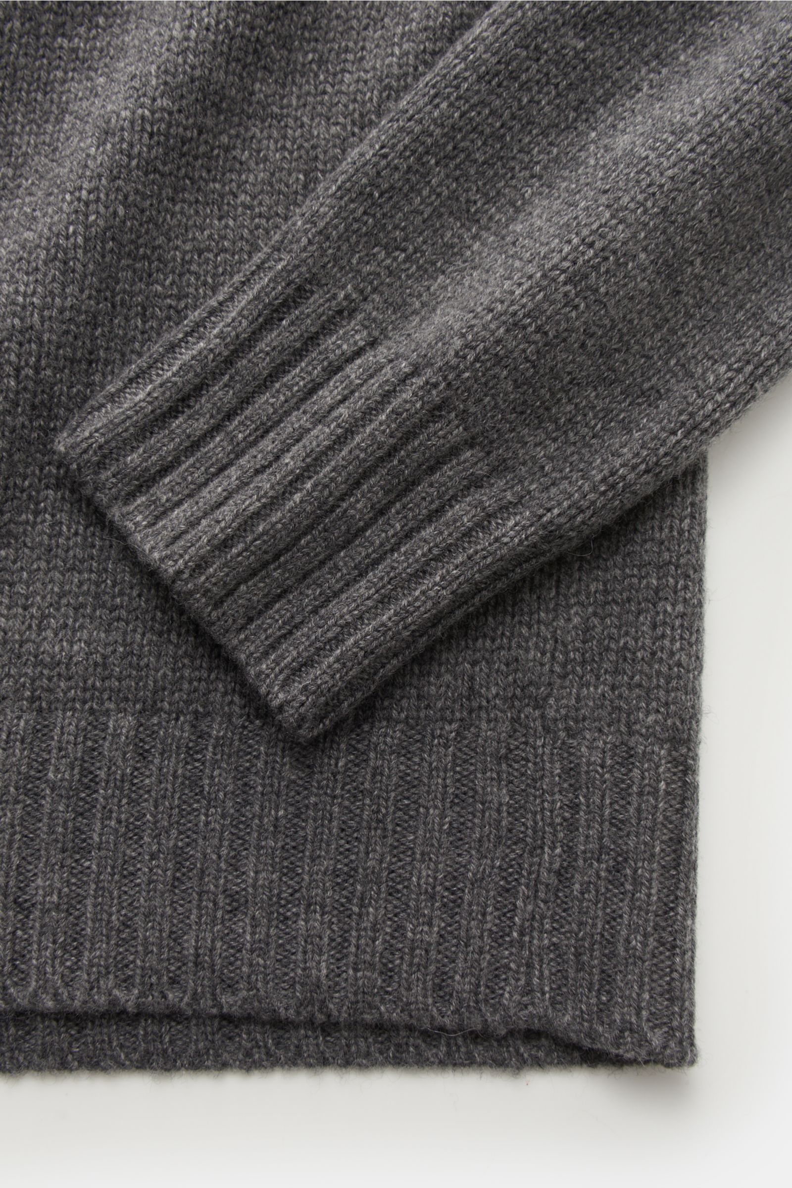 BRUNO MANETTI Cashmere Rollkragenpullover dunkelgrau | BRAUN Hamburg 