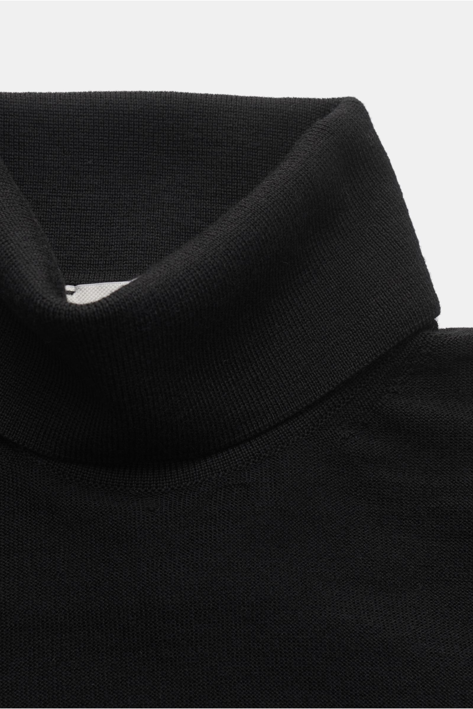 Weber+Weber Merino Rollkragenpullover schwarz