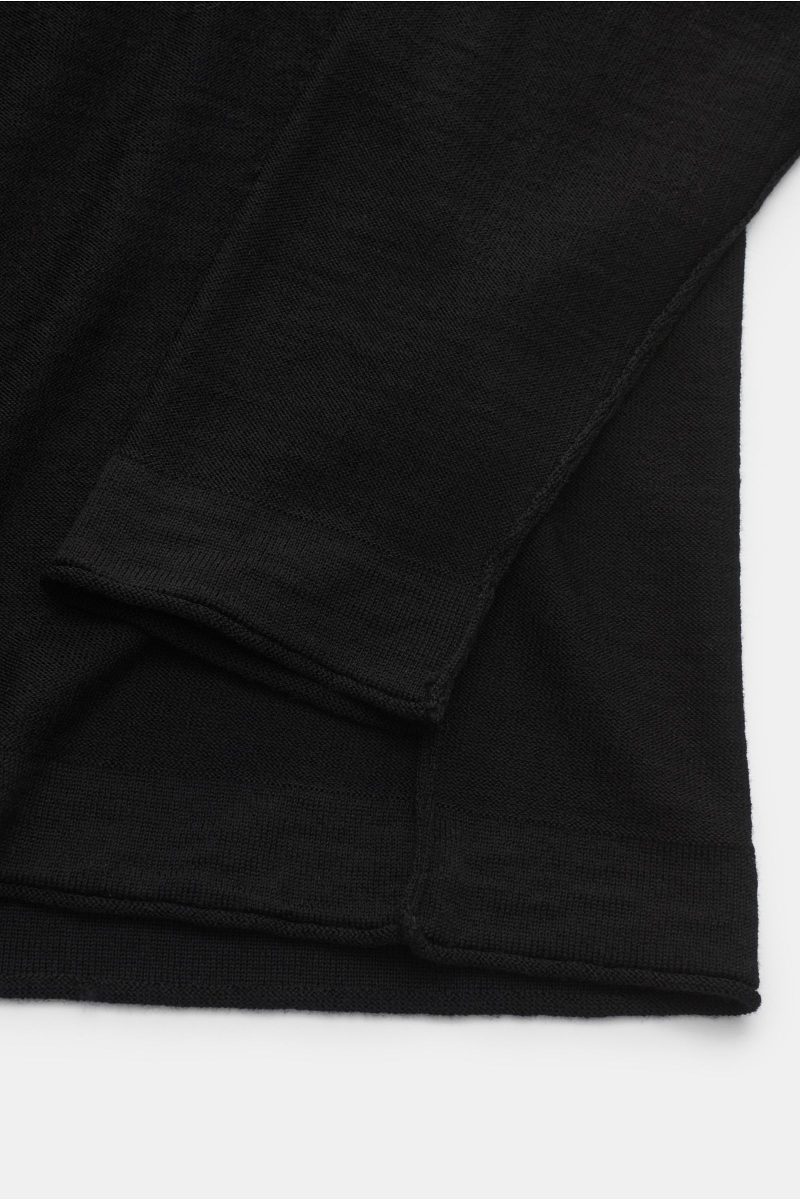 Weber+Weber Merino Rollkragenpullover schwarz