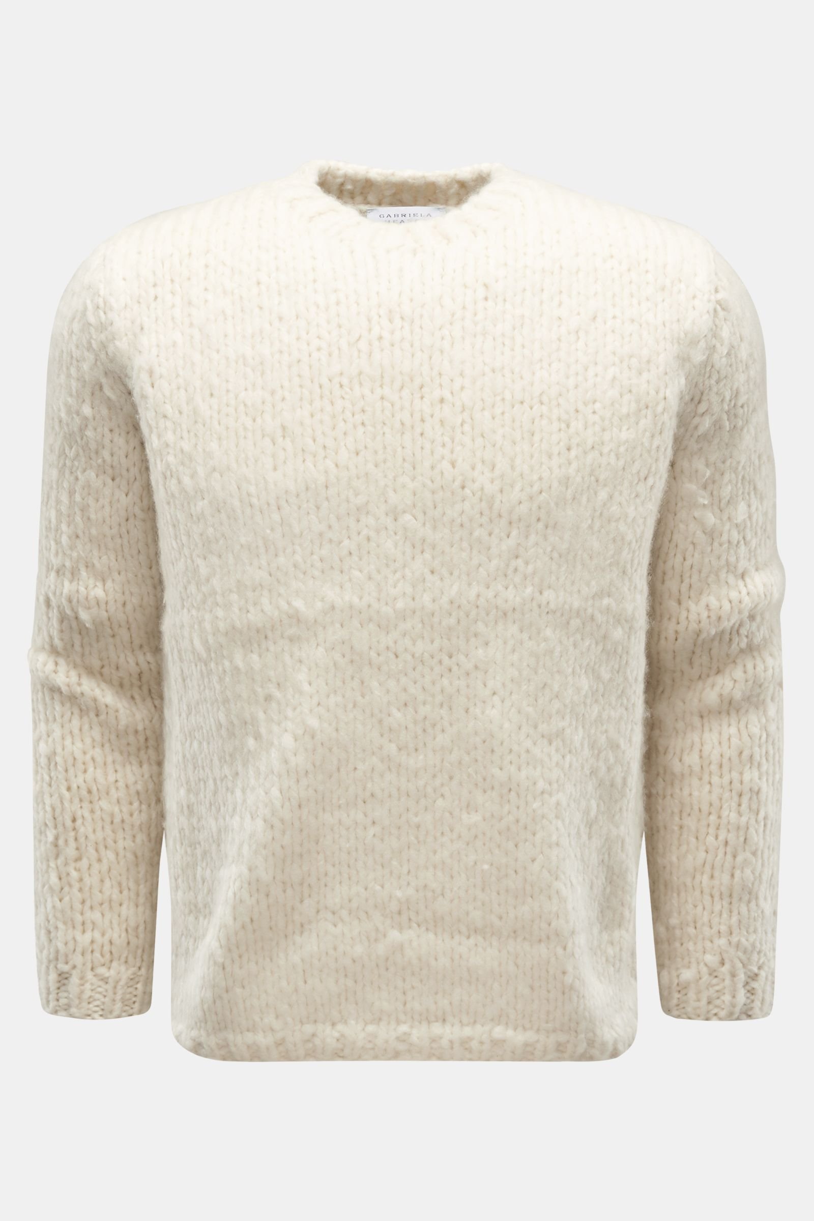 Cashmere Rundhalspullover 'Lawrence' creme