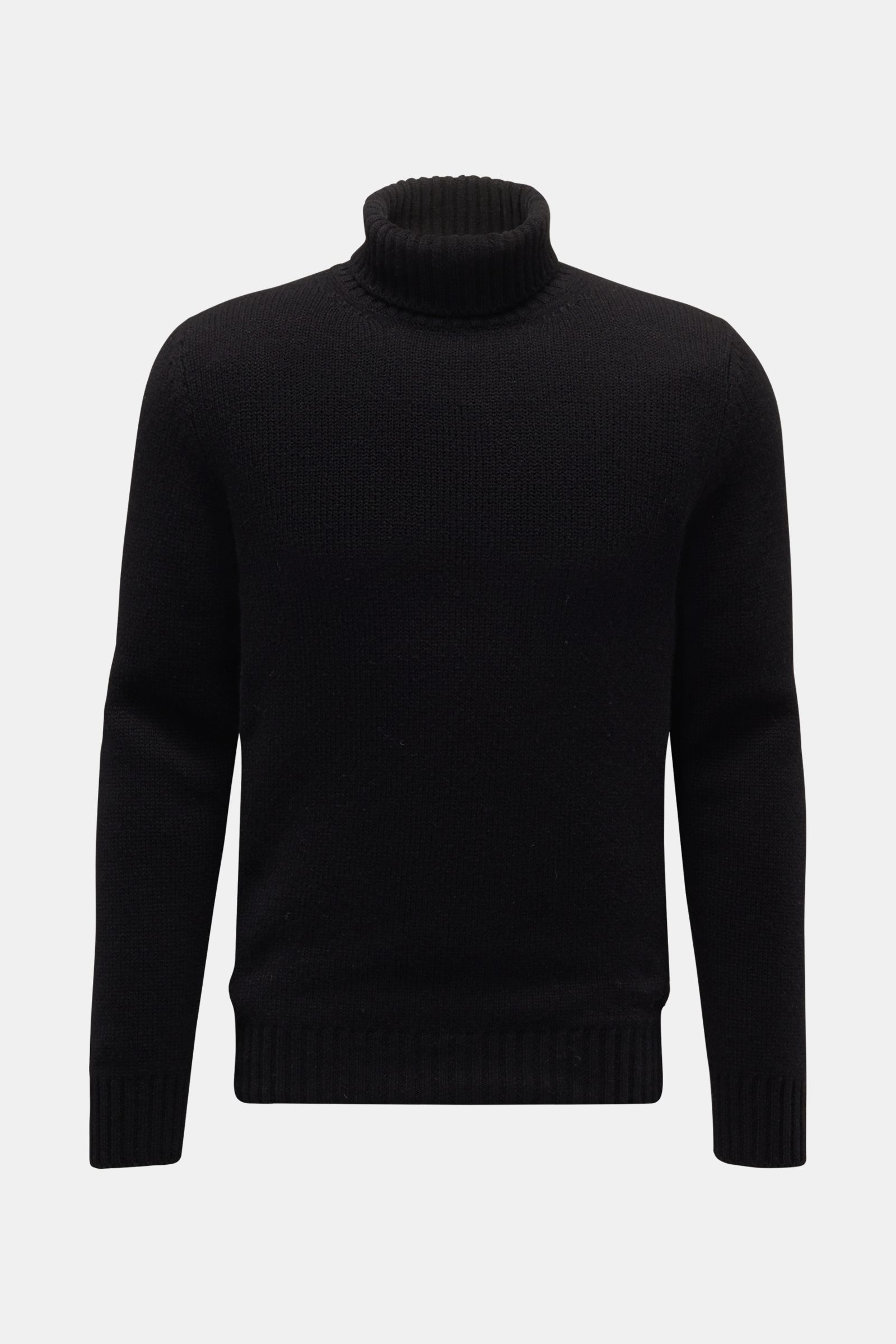 Bruno Manetti Cashmere Rollkragenpullover schwarz