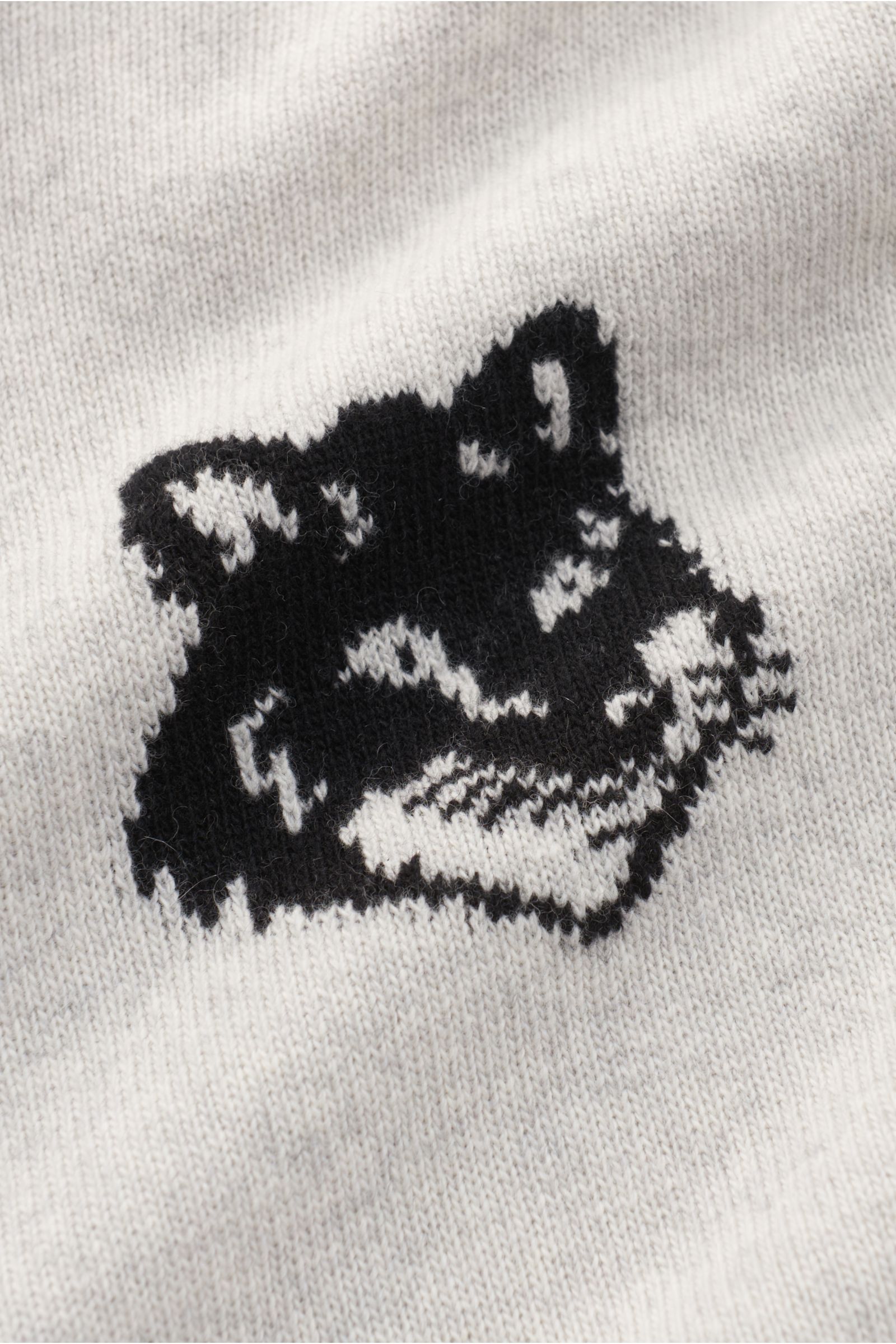 Maison Kitsuné Turtleneck jumper light grey