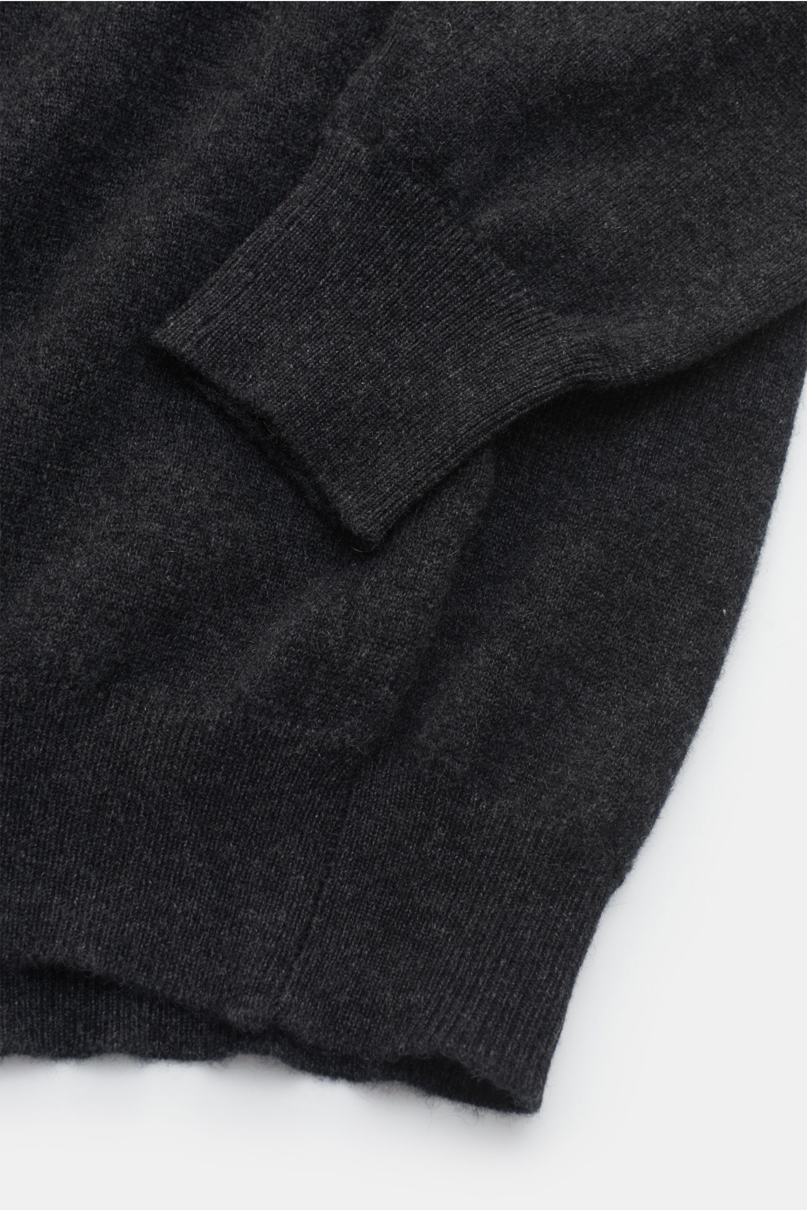 Fedeli Cashmere Rollkragenpullover 'Derby Slim' dunkelgrau