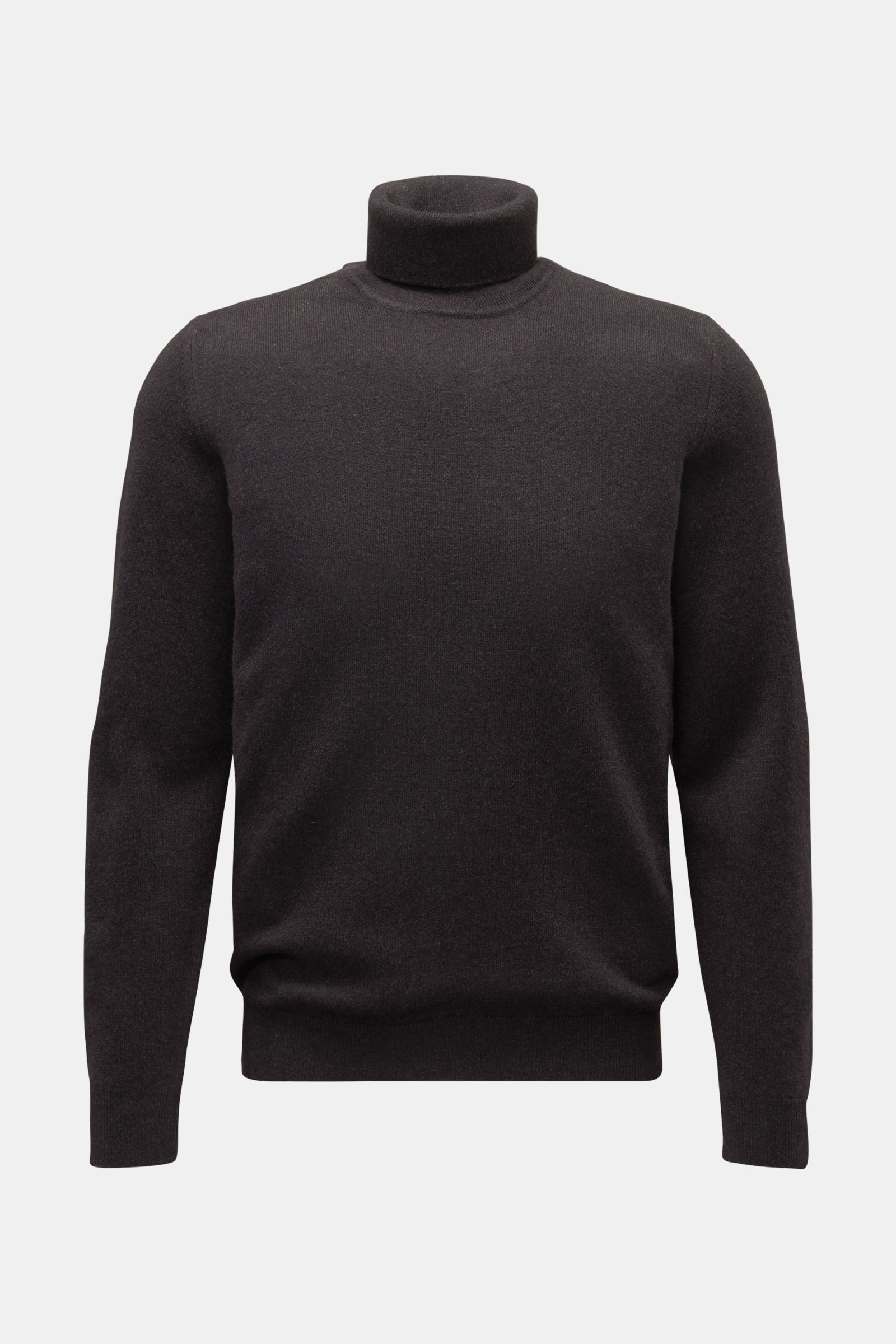 Fedeli Cashmere Rollkragenpullover 'Derby Slim' dunkelbraun