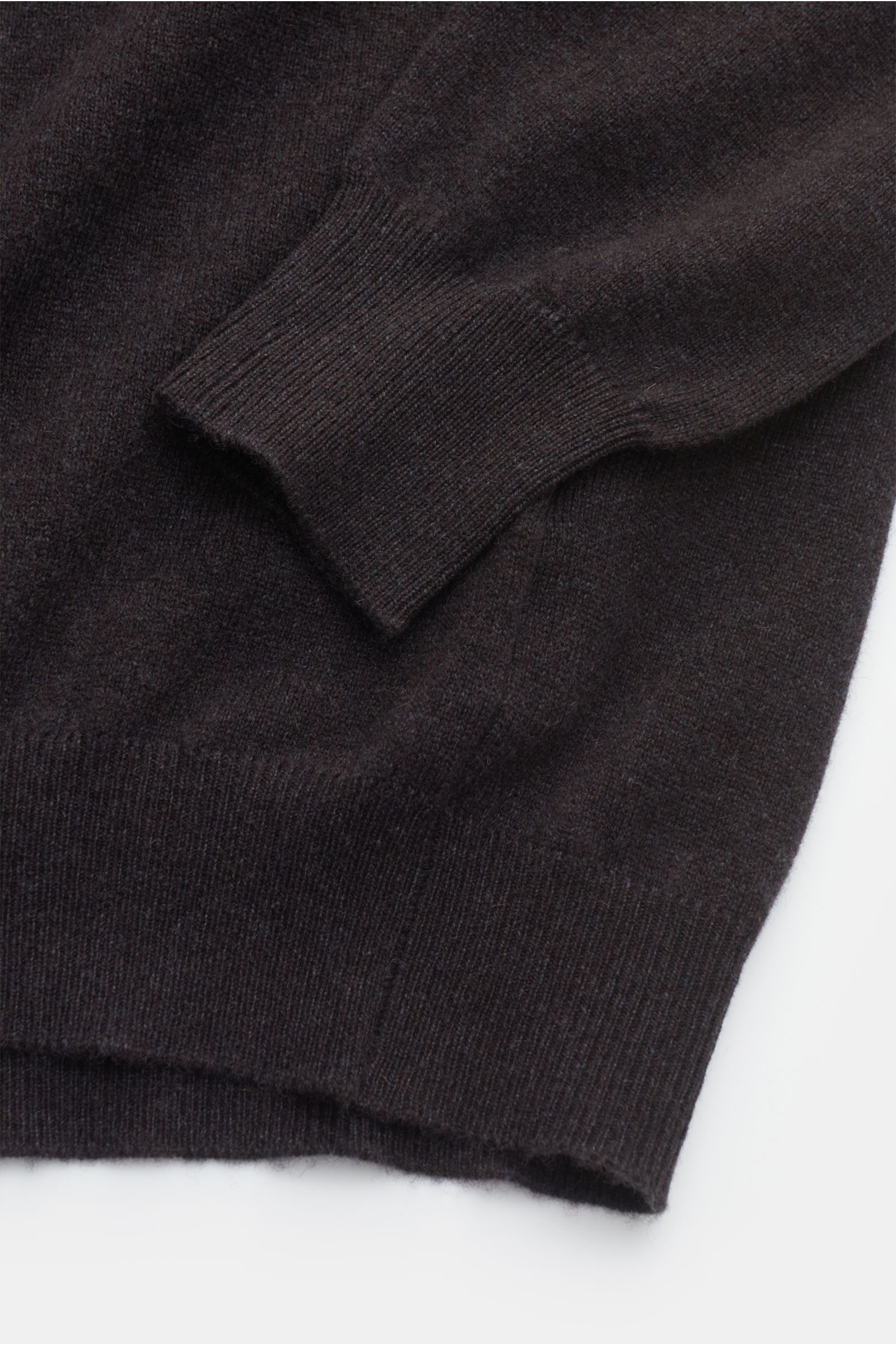 Fedeli Cashmere Rollkragenpullover 'Derby Slim' dunkelbraun