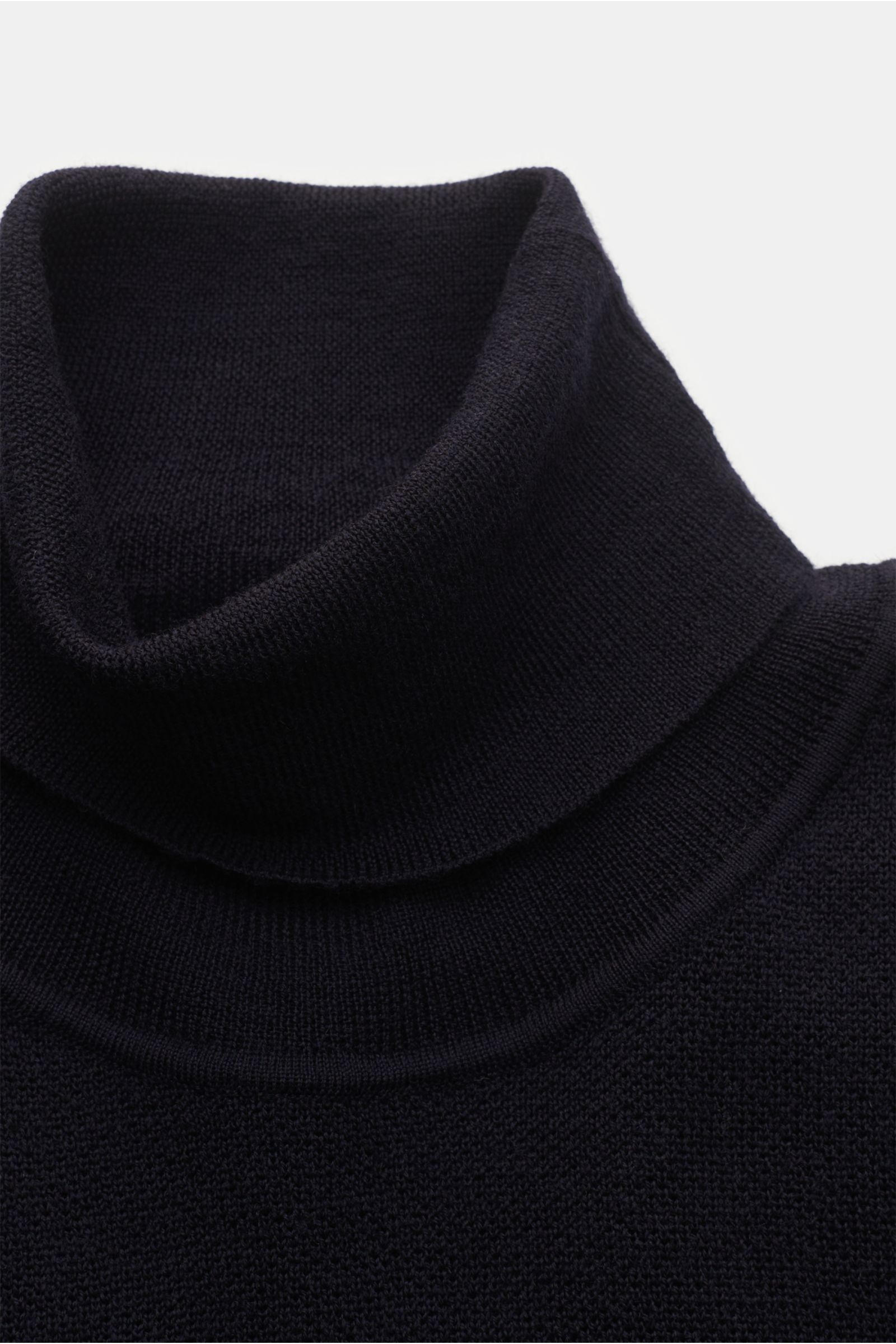 04651/ A trip in a bag Merino Rollkragenpullover 'Oyster' navy