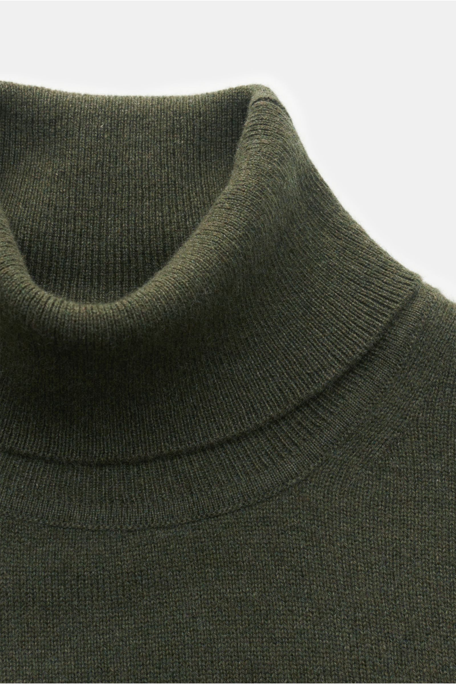 von Braun Cashmere Rollkragenpullover oliv