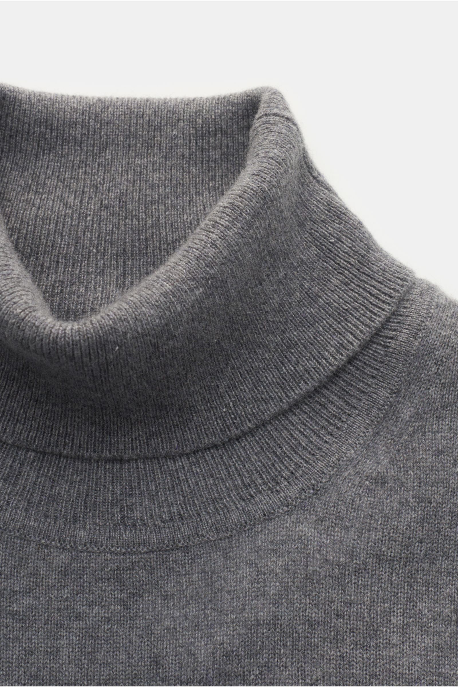 von Braun Cashmere turtleneck jumper grey
