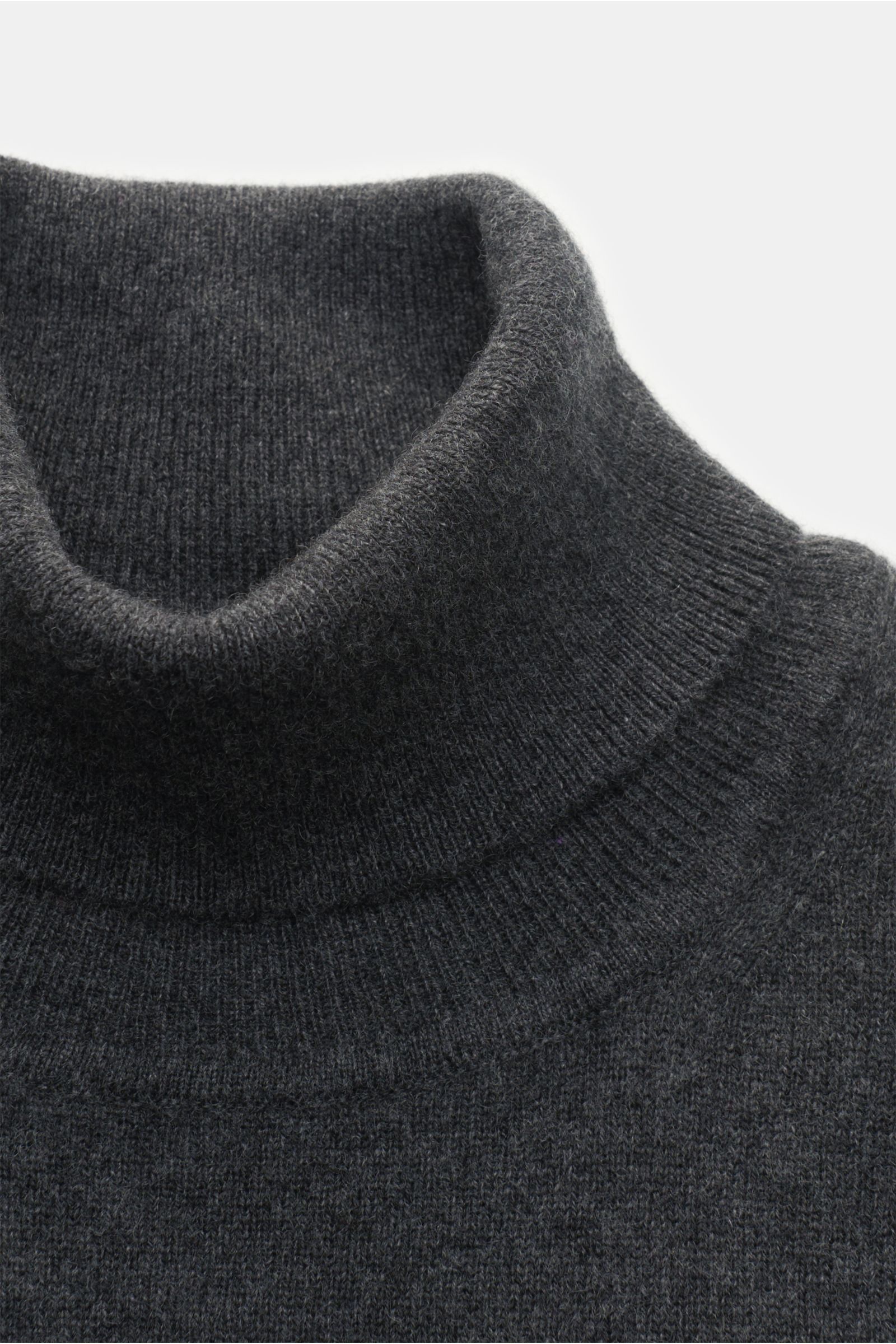 von Braun Cashmere turtleneck jumper dark grey