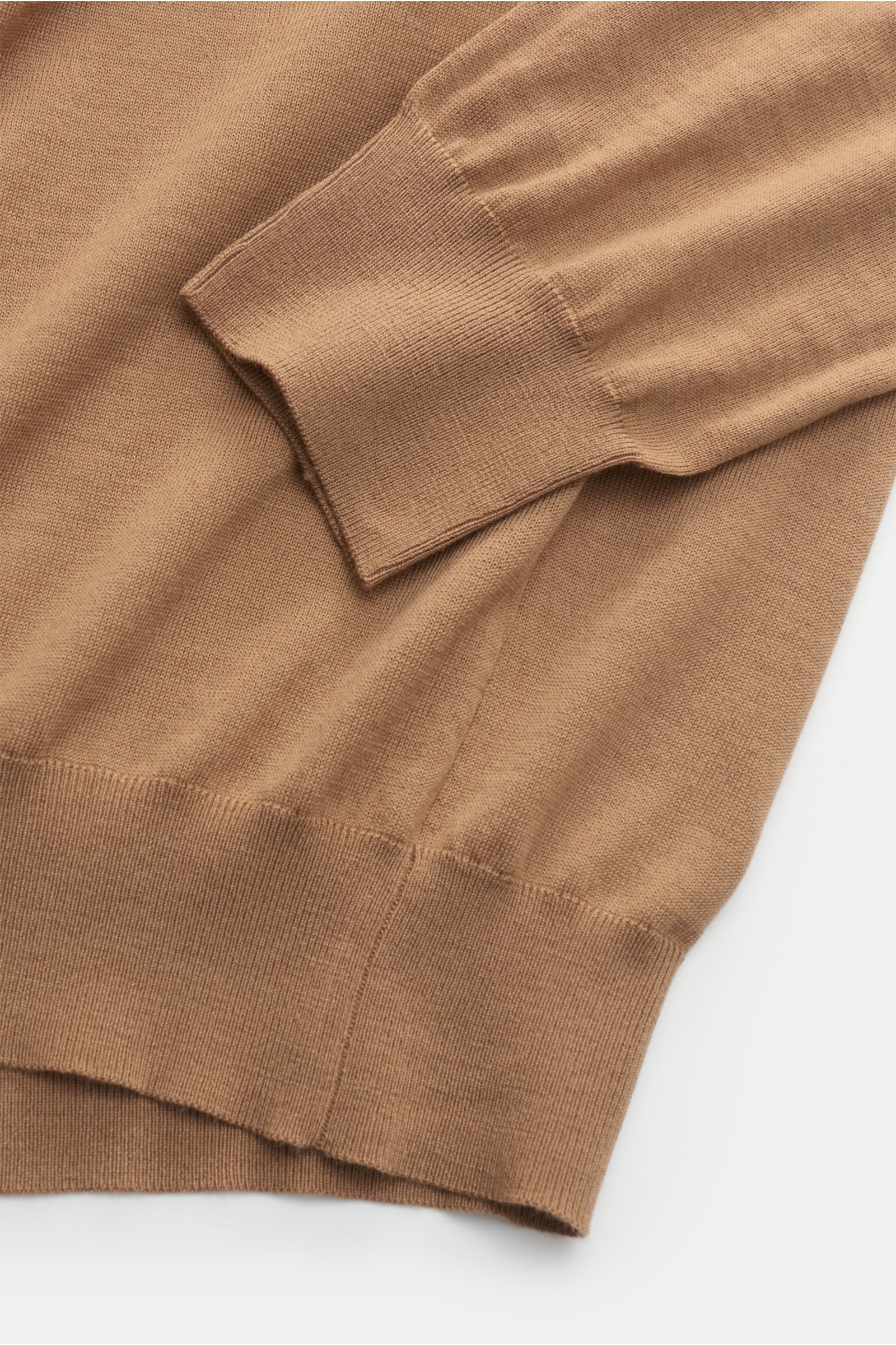 von Braun Merino Feinstrick-Rollkragenpullover beige