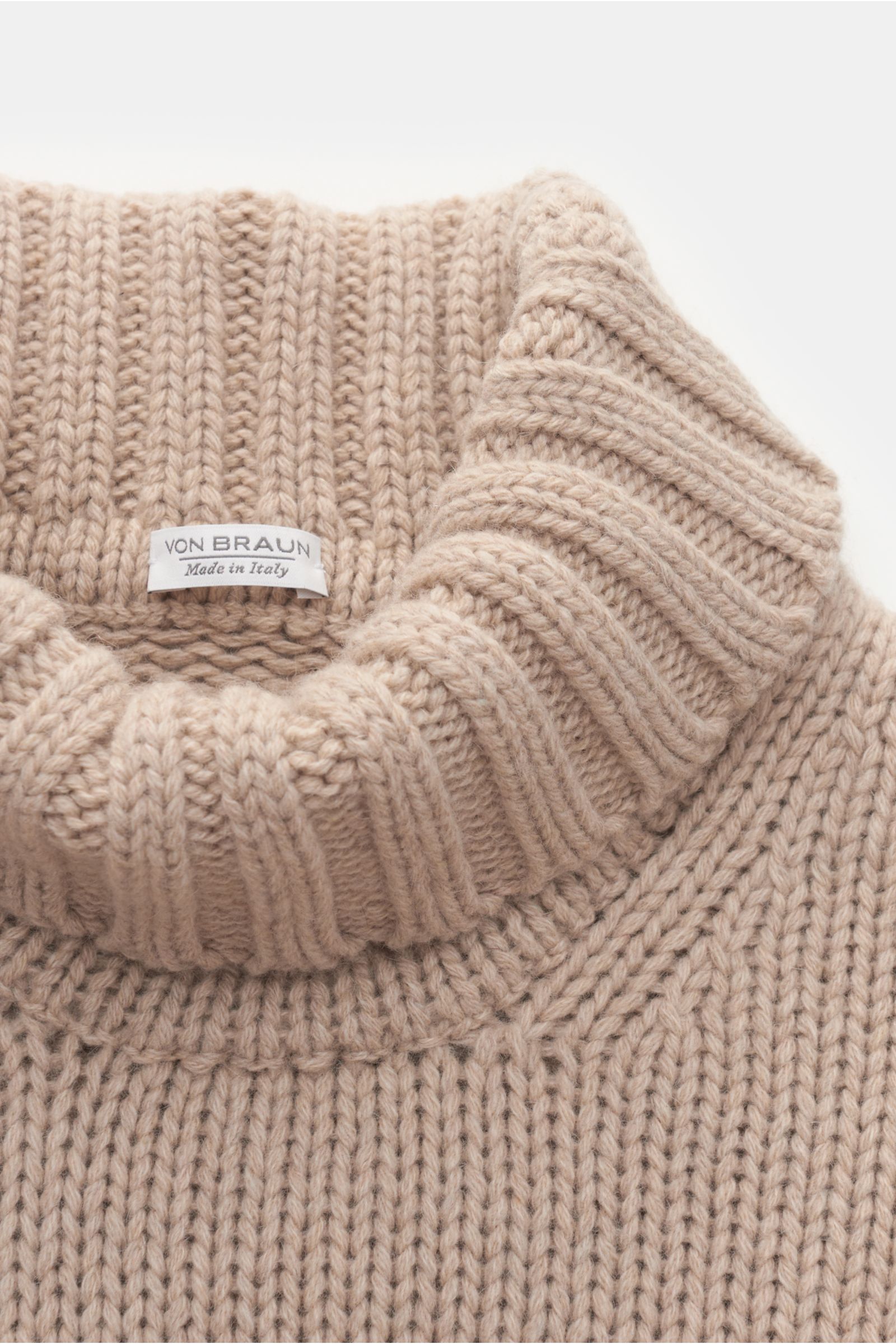 von Braun Cashmere Rollkragenpullover beige