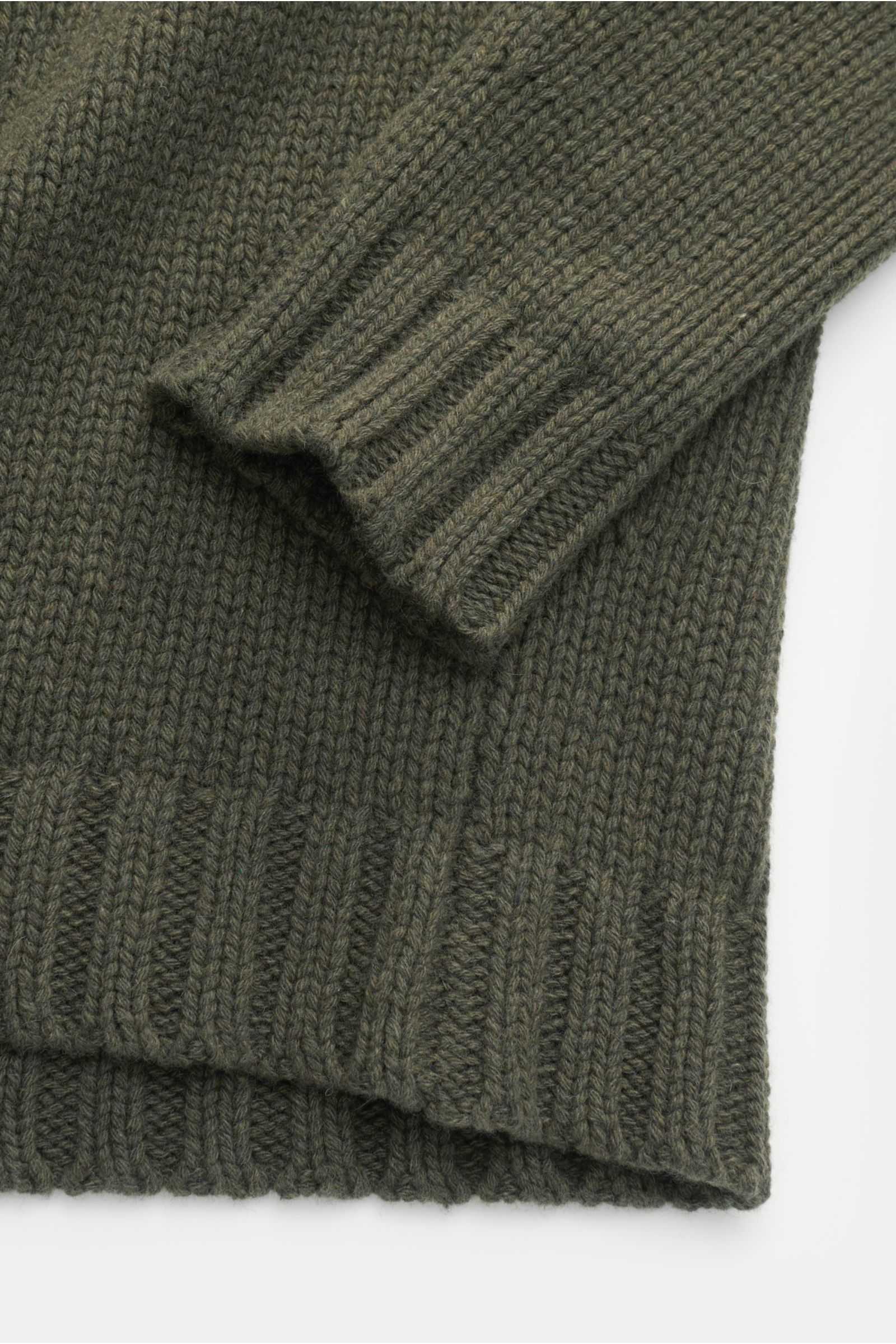 von Braun Cashmere Rollkragenpullover oliv