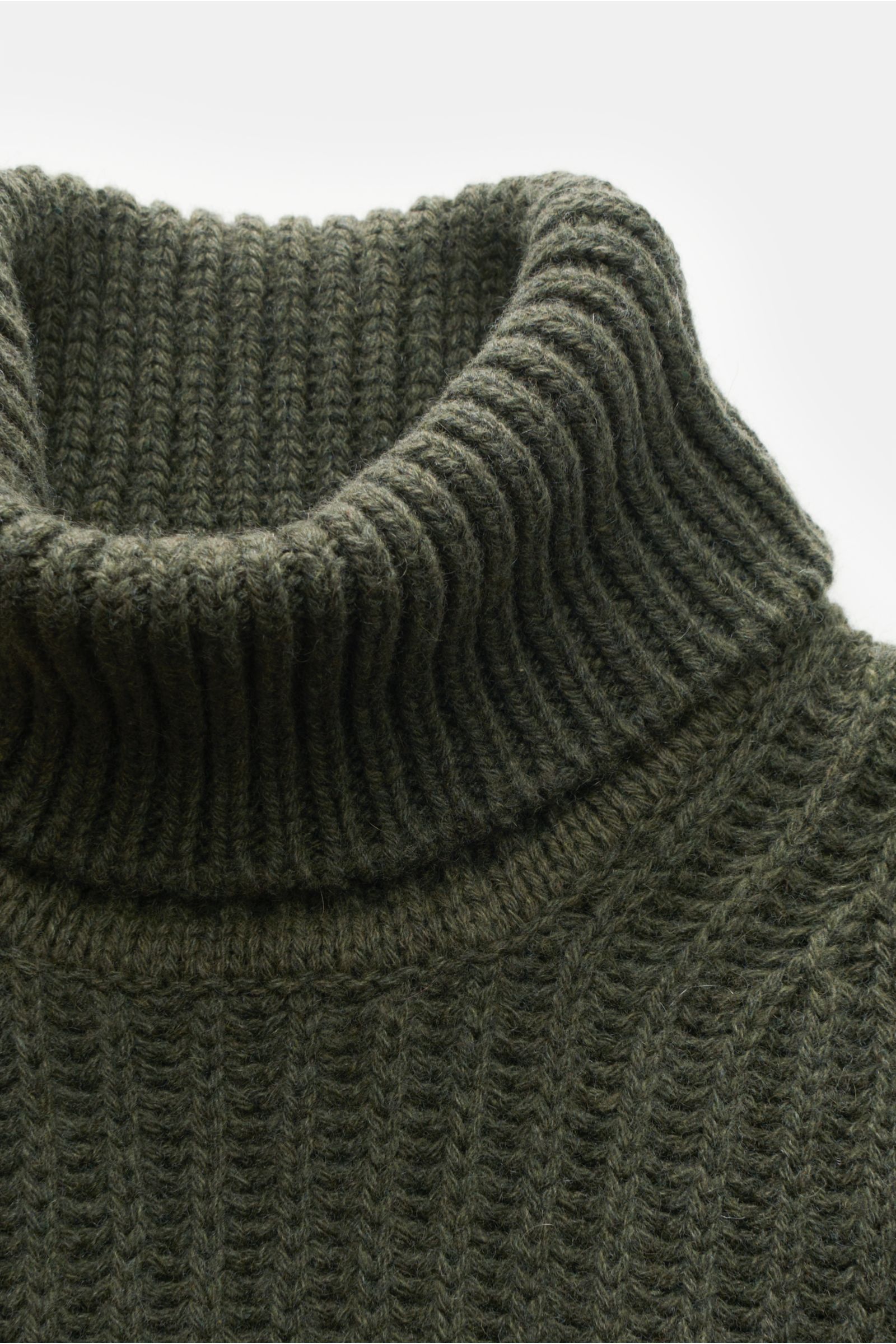 von Braun Cashmere Rollkragenpullover oliv