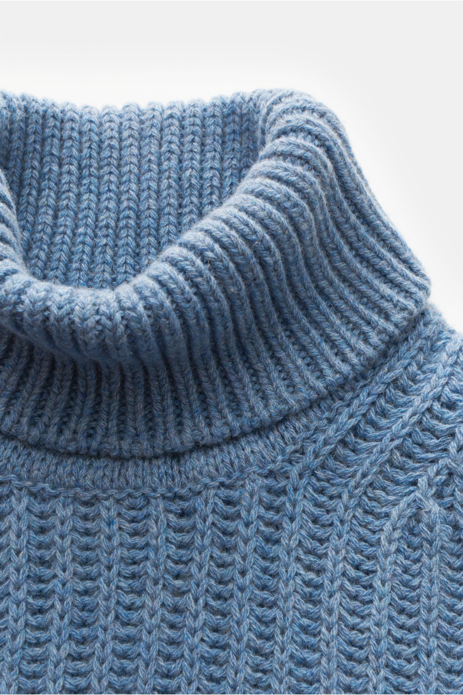 von Braun Cashmere turtleneck jumper smoky blue