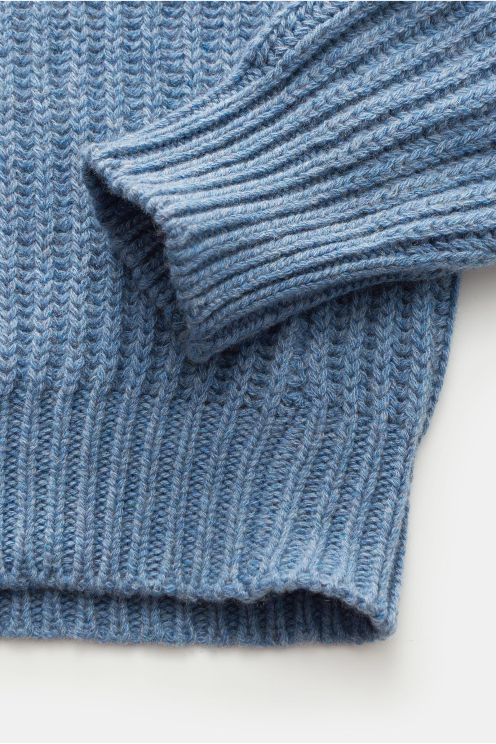 von Braun Cashmere turtleneck jumper smoky blue