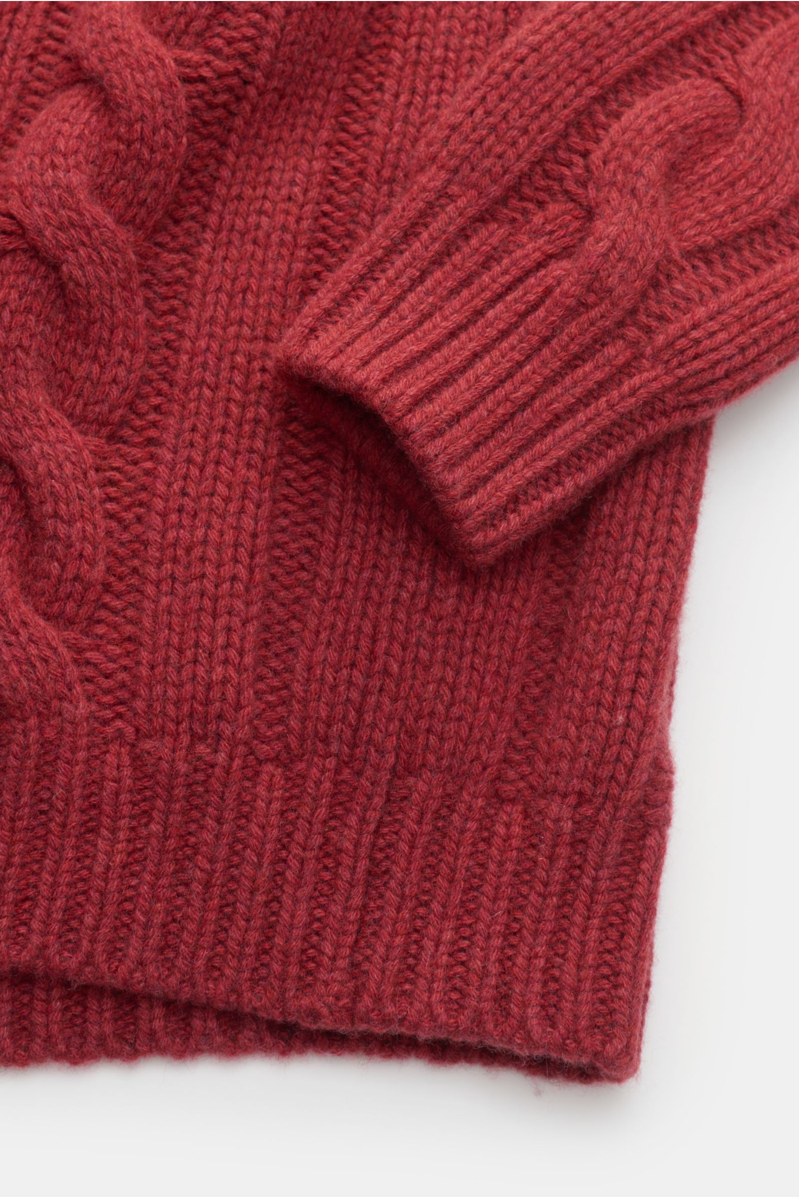 von Braun Cashmere Rollkragenpullover rot