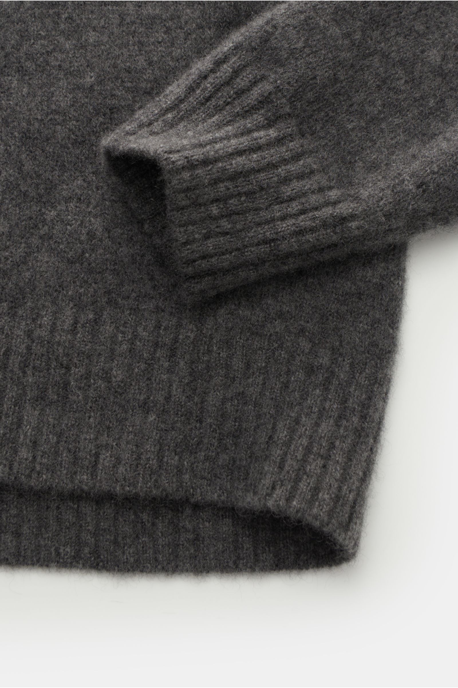 Filippo de Laurentiis Rollkragenpullover dunkelgrau meliert