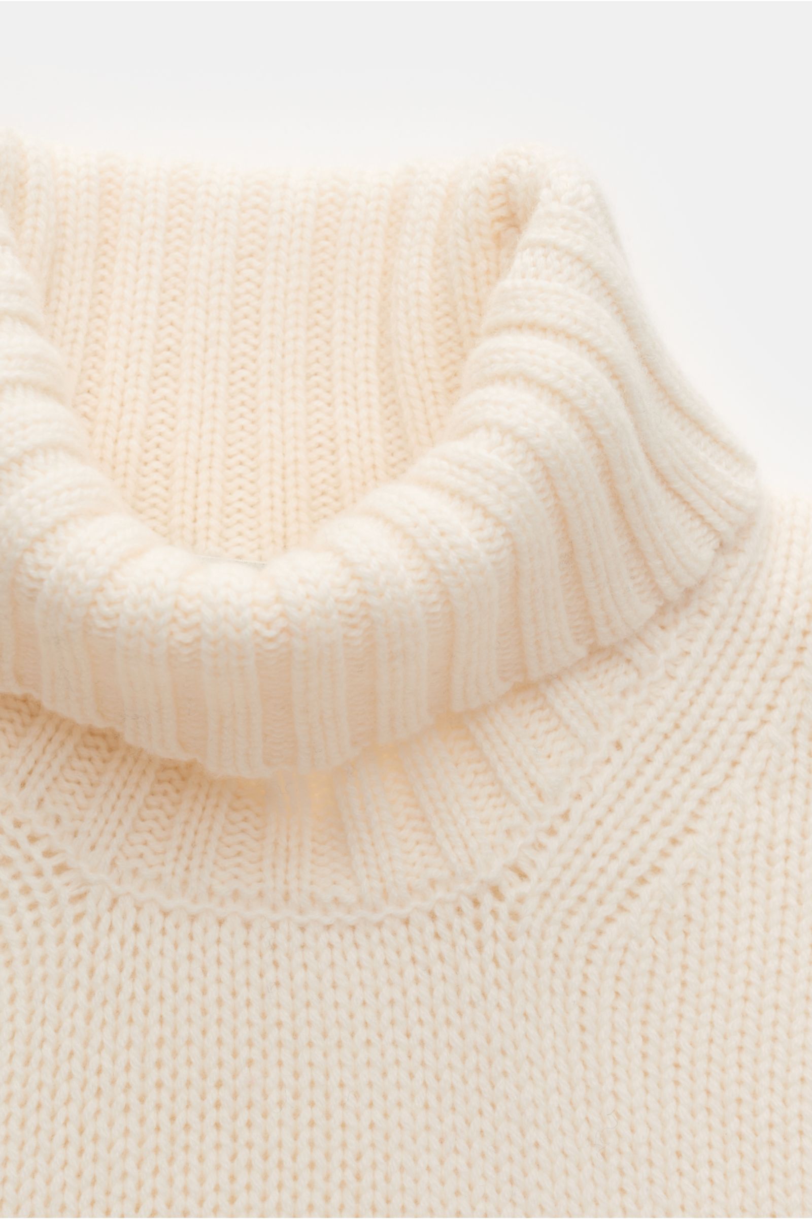 Della Ciana Rollkragenpullover creme