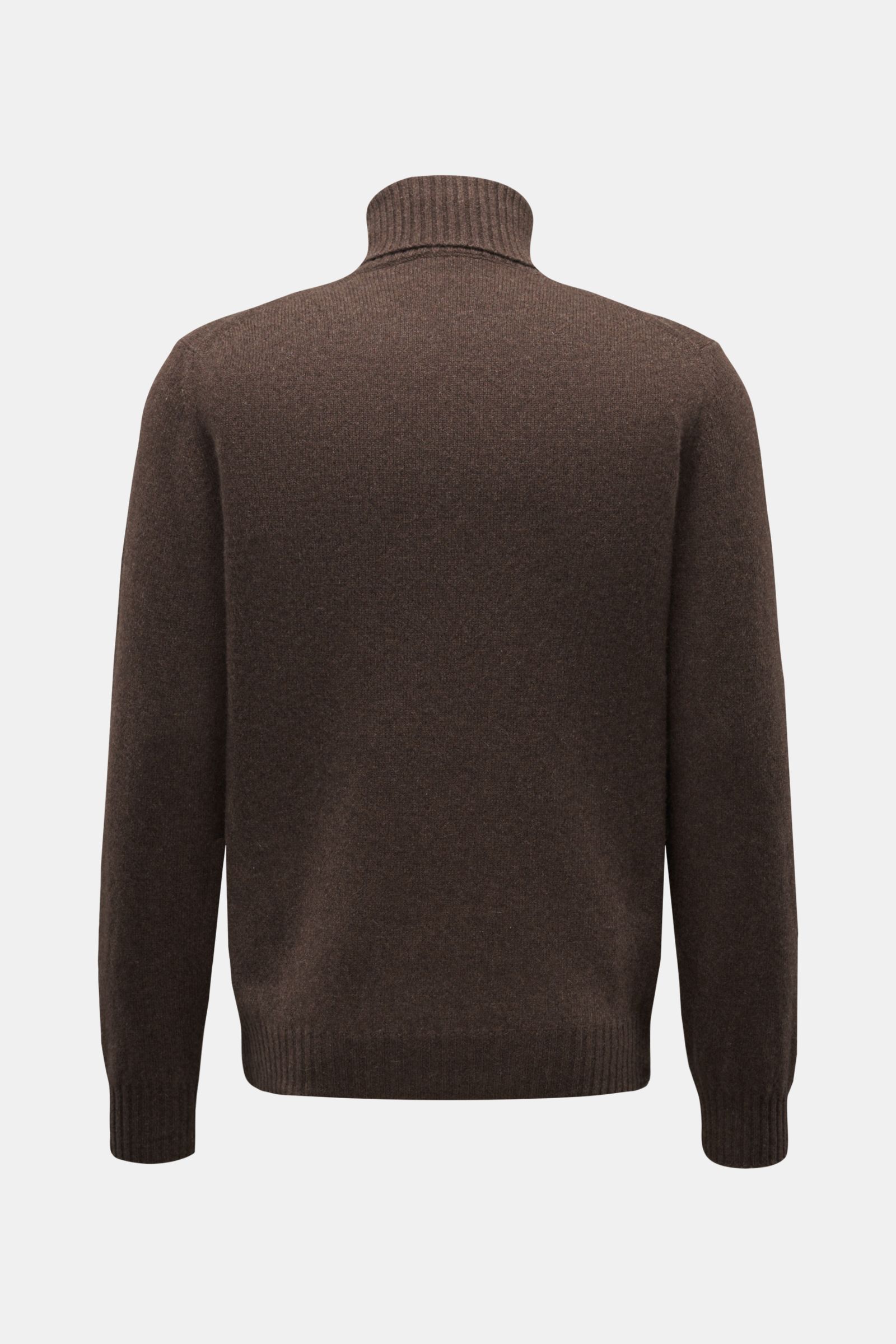 04651/ A trip in a bag Cashmere turtleneck jumper 'Boiled cashmere Turtle' grey-brown 04651/ A trip in a bag Cashmere turtleneck jumper 'Boiled cashmere Turtle' grey-brown