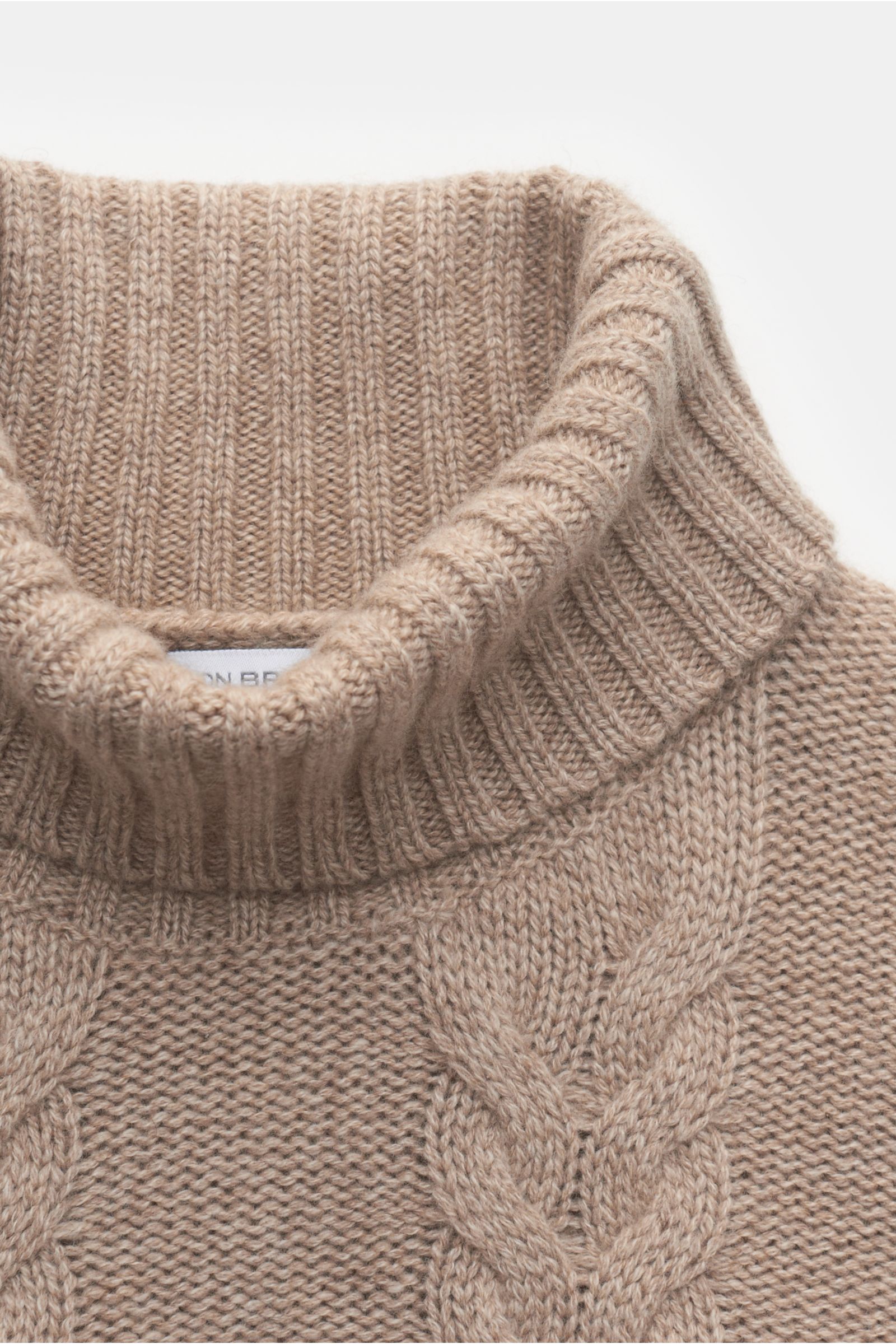 von Braun Cashmere Rollkragenpullover beige meliert