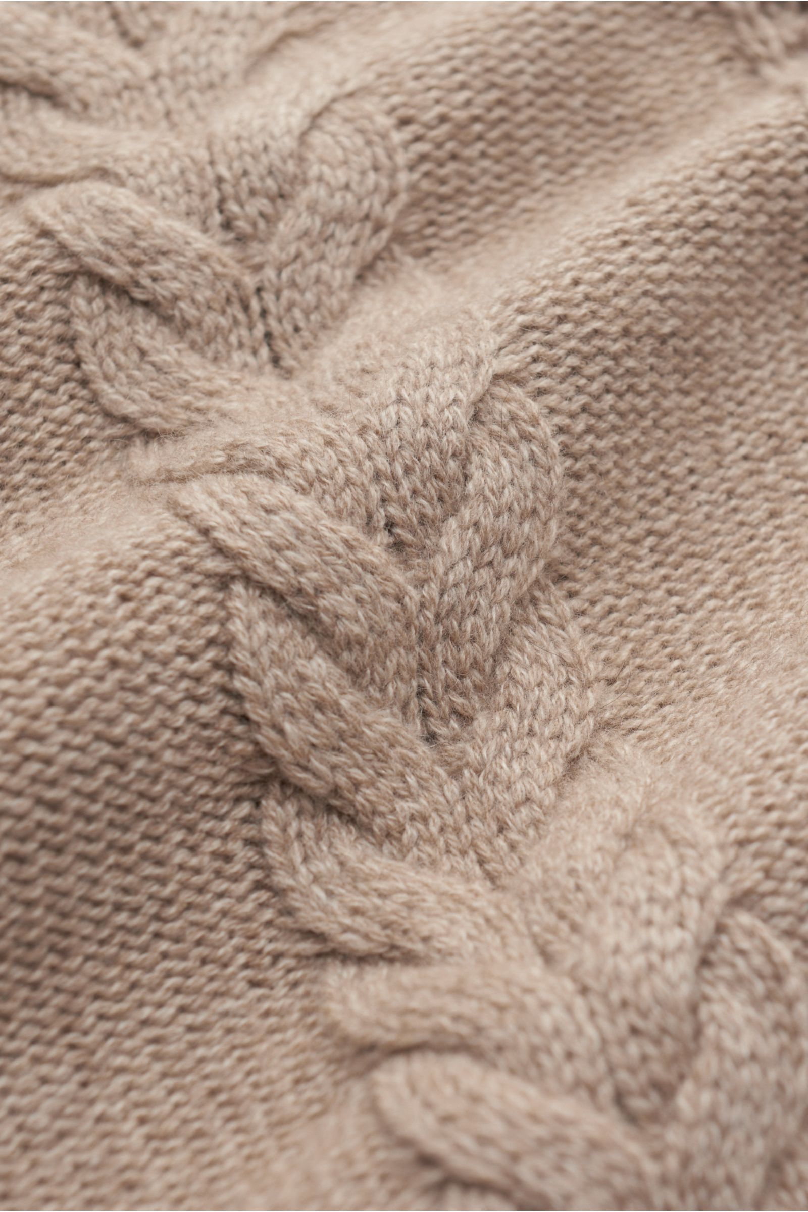 von Braun Cashmere Rollkragenpullover beige meliert