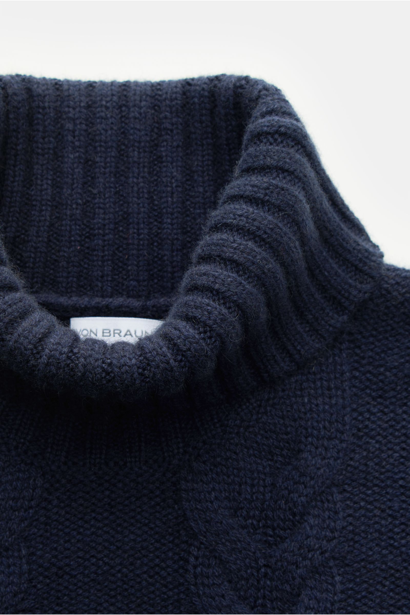 von Braun Cashmere Rollkragenpullover navy