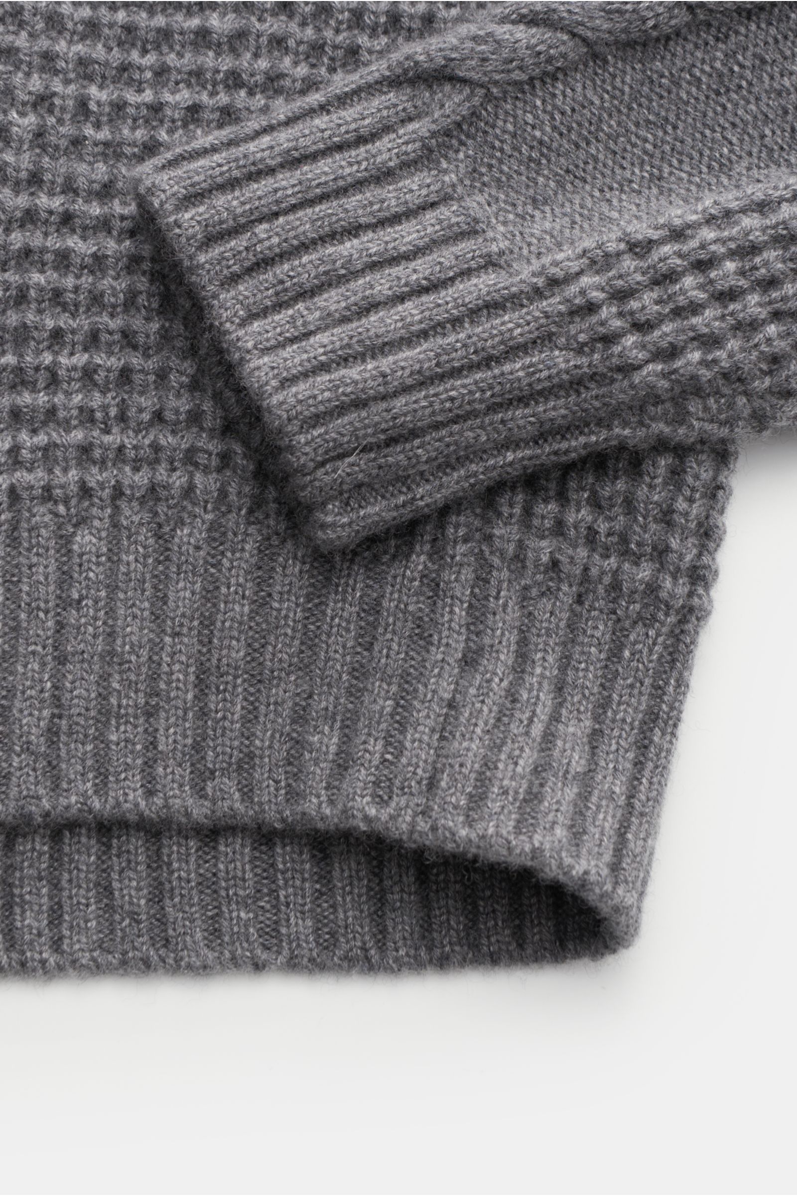 von Braun Cashmere Rollkragenpullover grau meliert