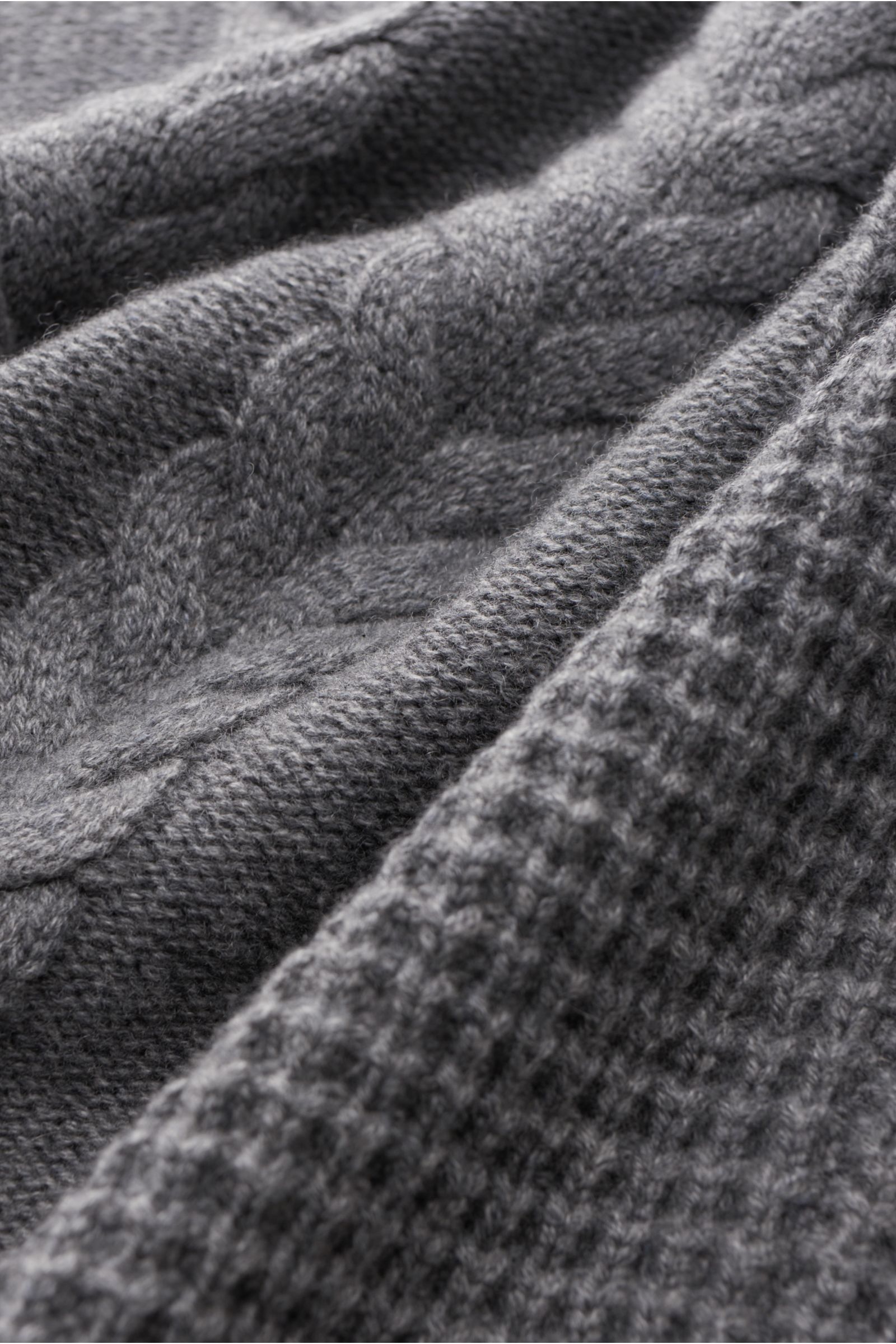 von Braun Cashmere Rollkragenpullover grau meliert