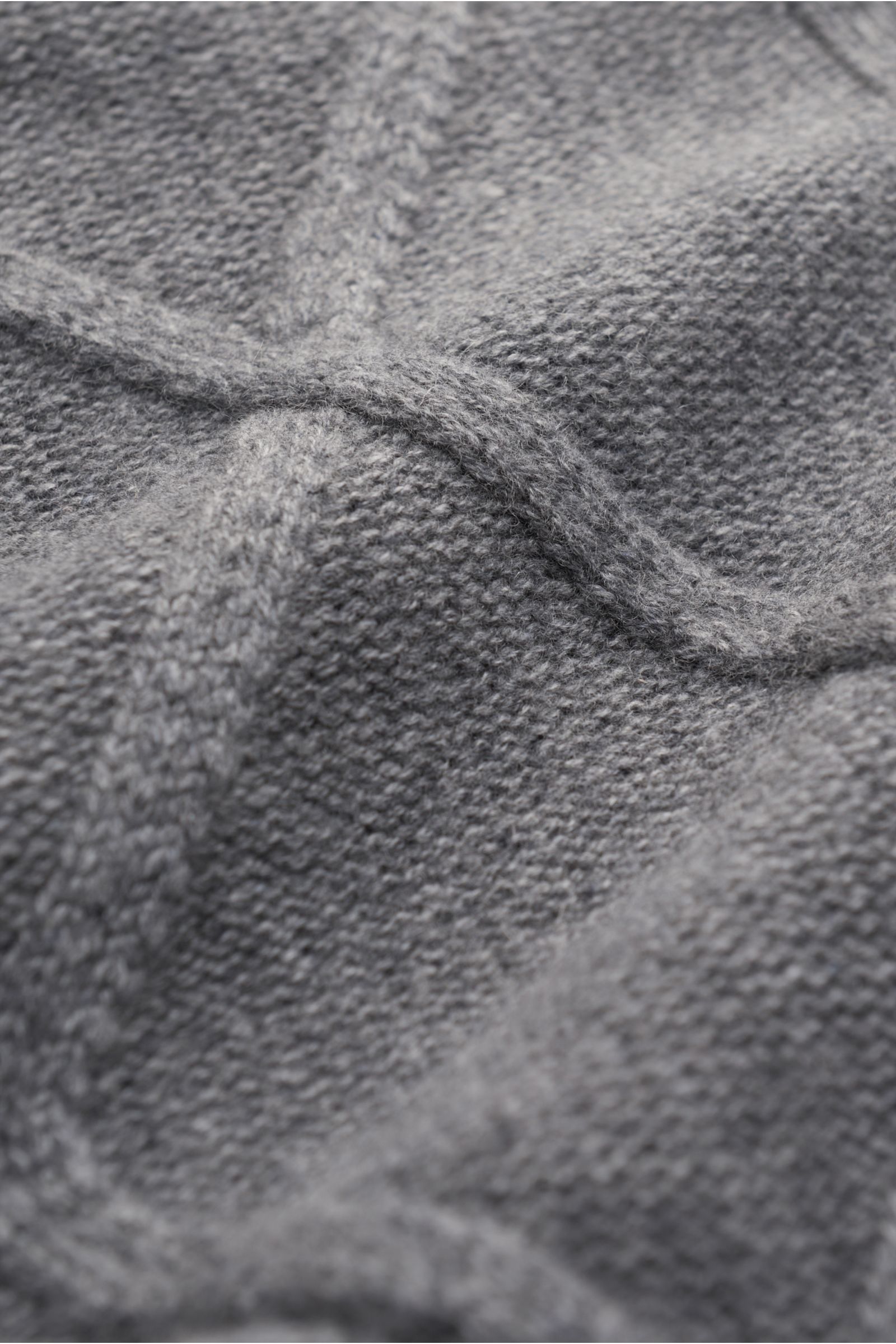von Braun Cashmere Rollkragenpullover grau meliert