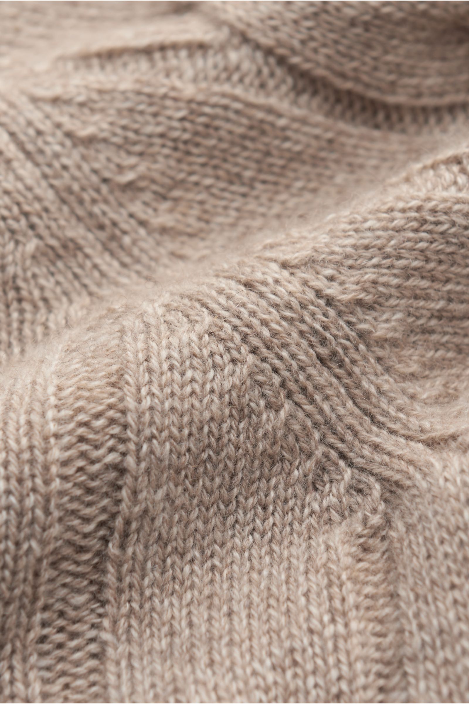 von Braun Cashmere Rollkragenpullover beige meliert