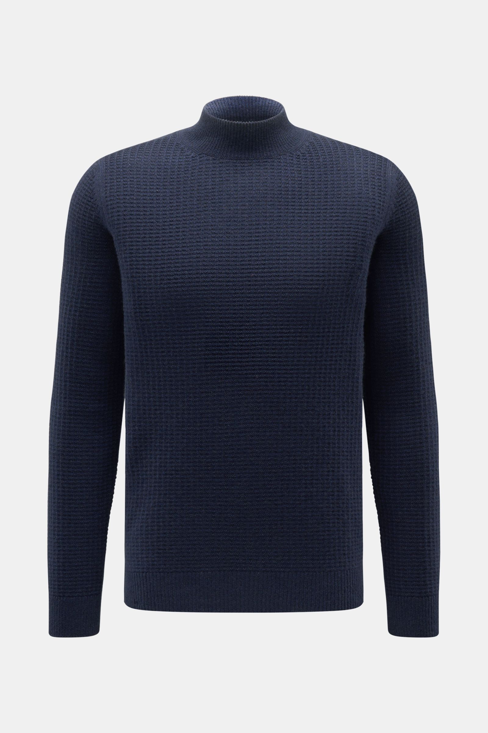 von Braun Cashmere mock neck jumper navy