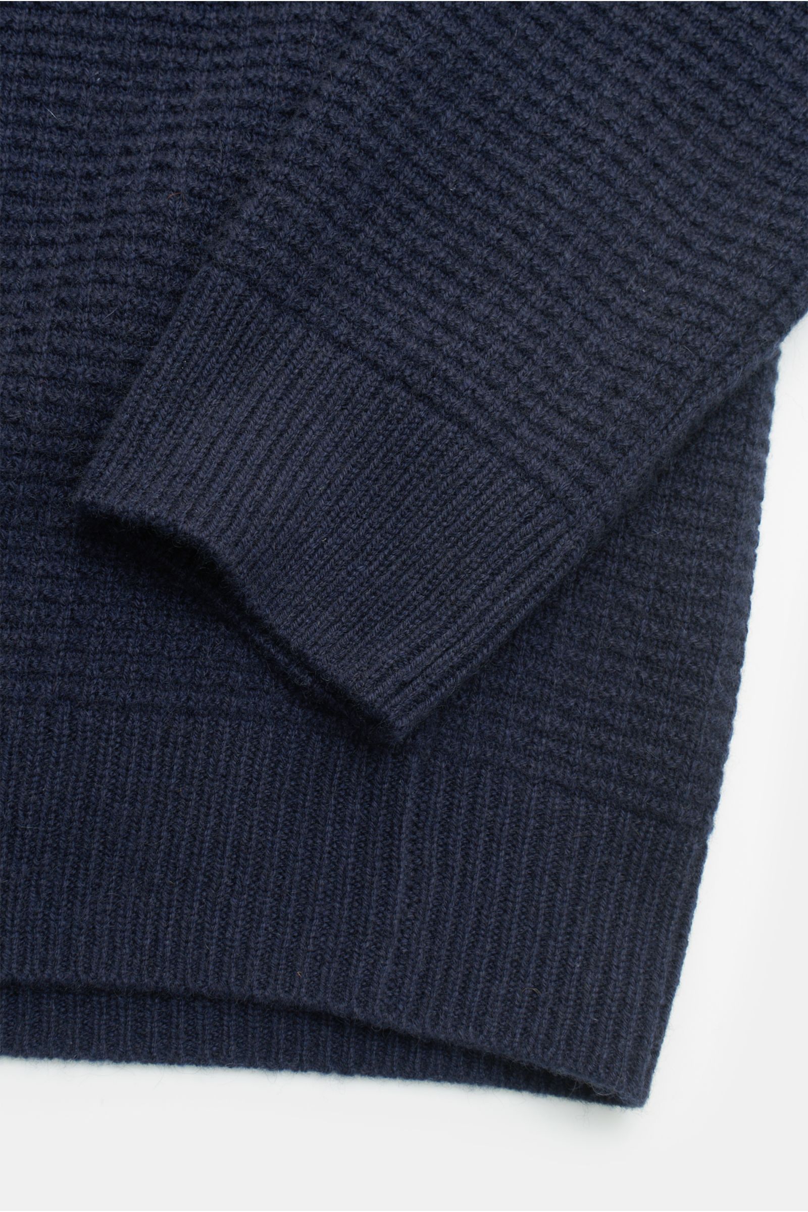 von Braun Cashmere mock neck jumper navy