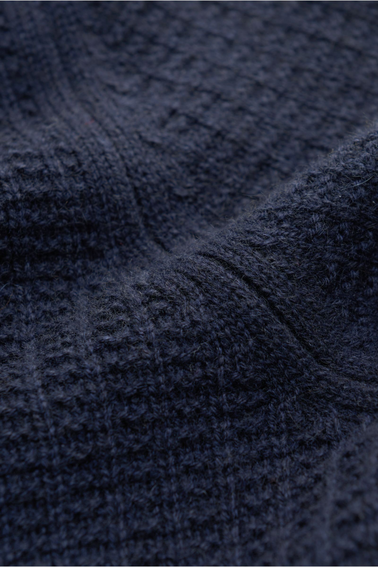 von Braun Cashmere mock neck jumper navy