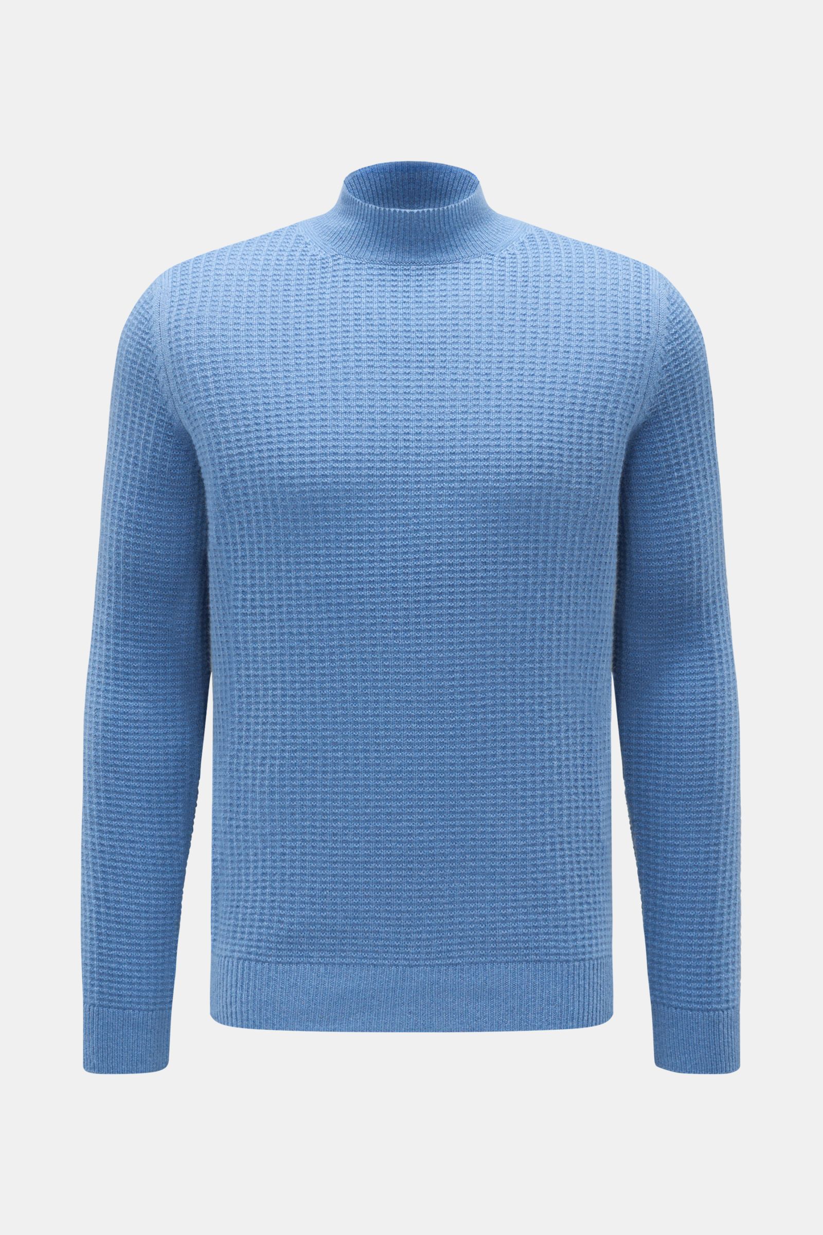 von Braun Cashmere Mock Neck Pullover blau
