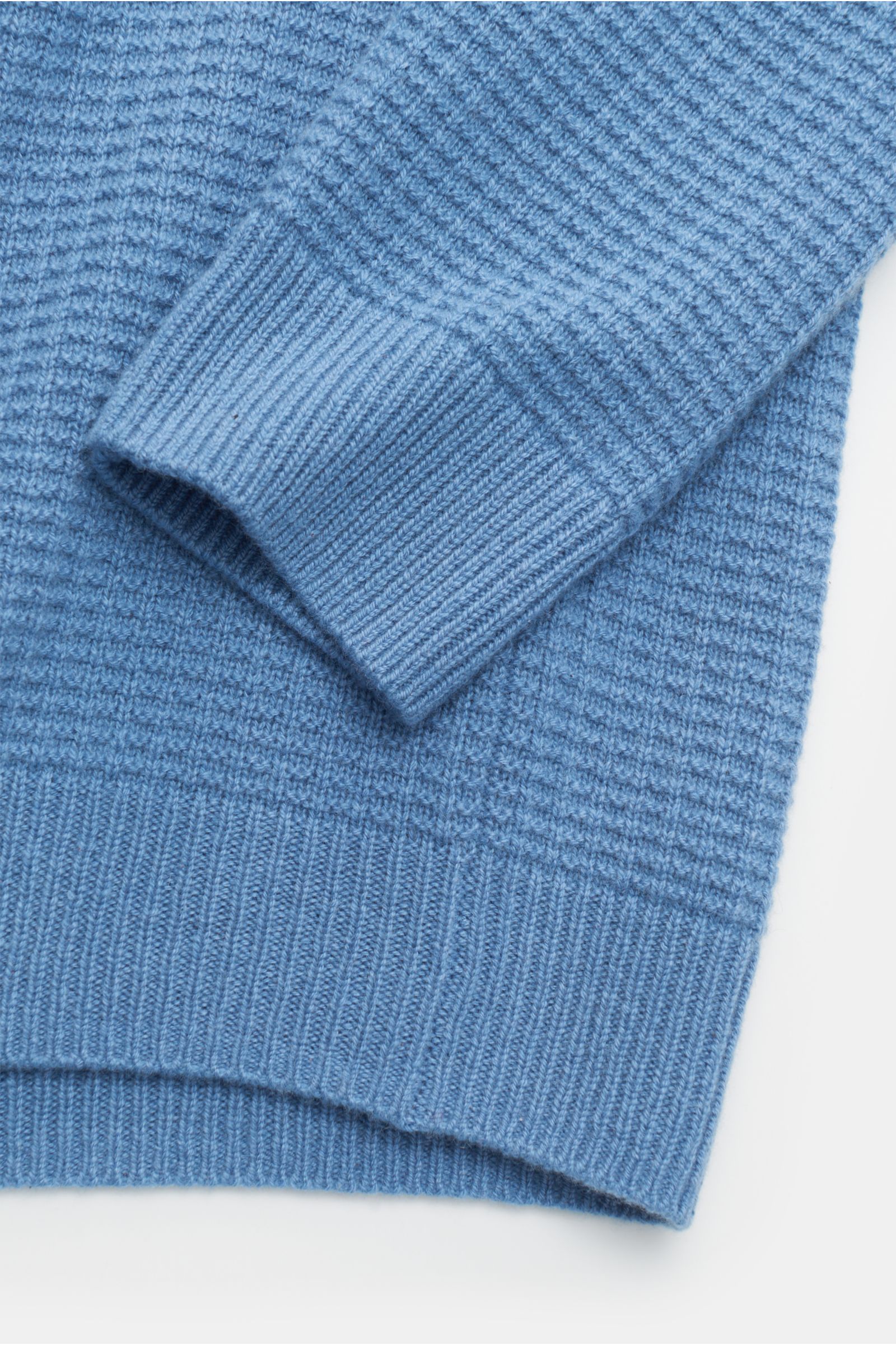 von Braun Cashmere Mock Neck Pullover blau