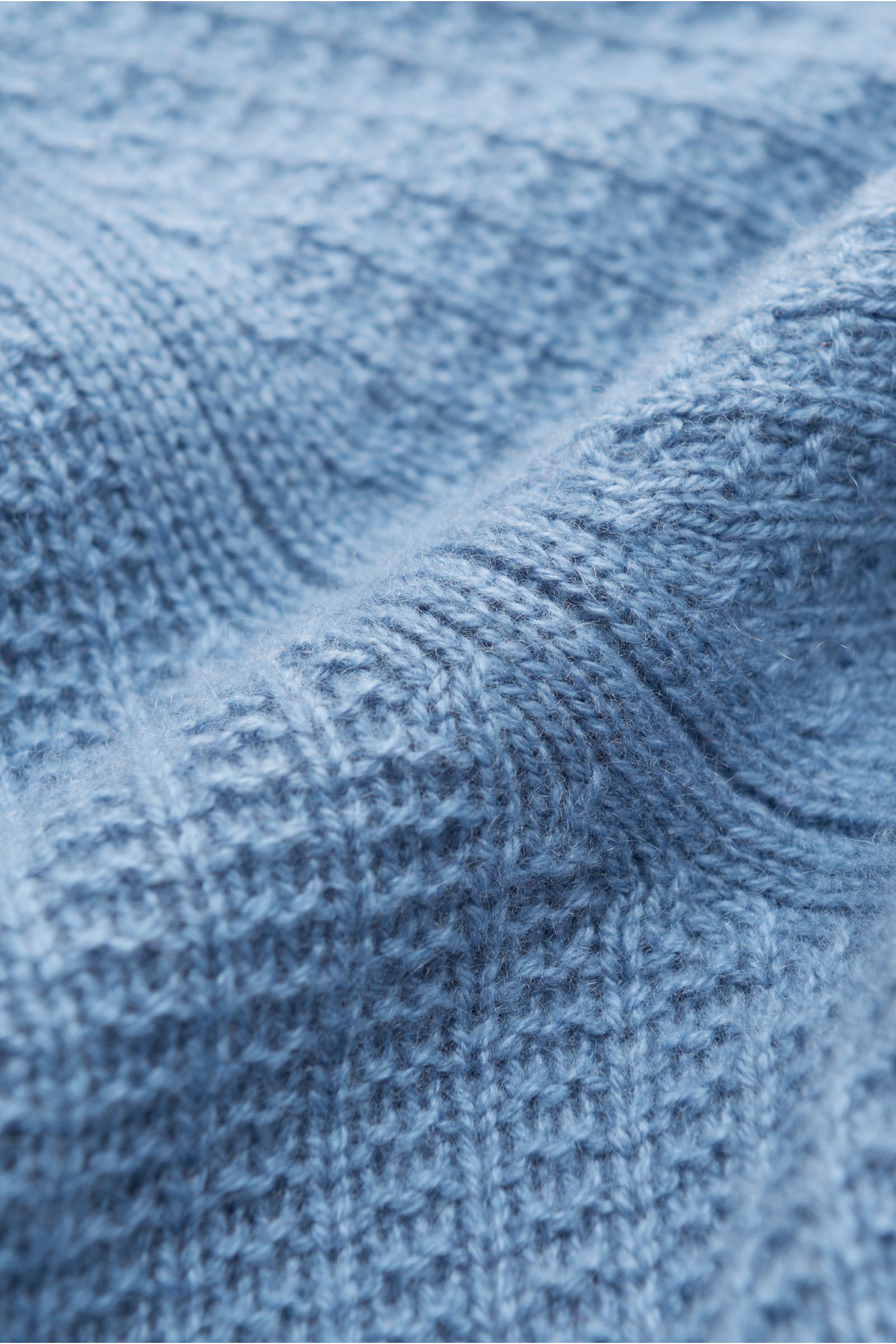 von Braun Cashmere Mock Neck Pullover blau