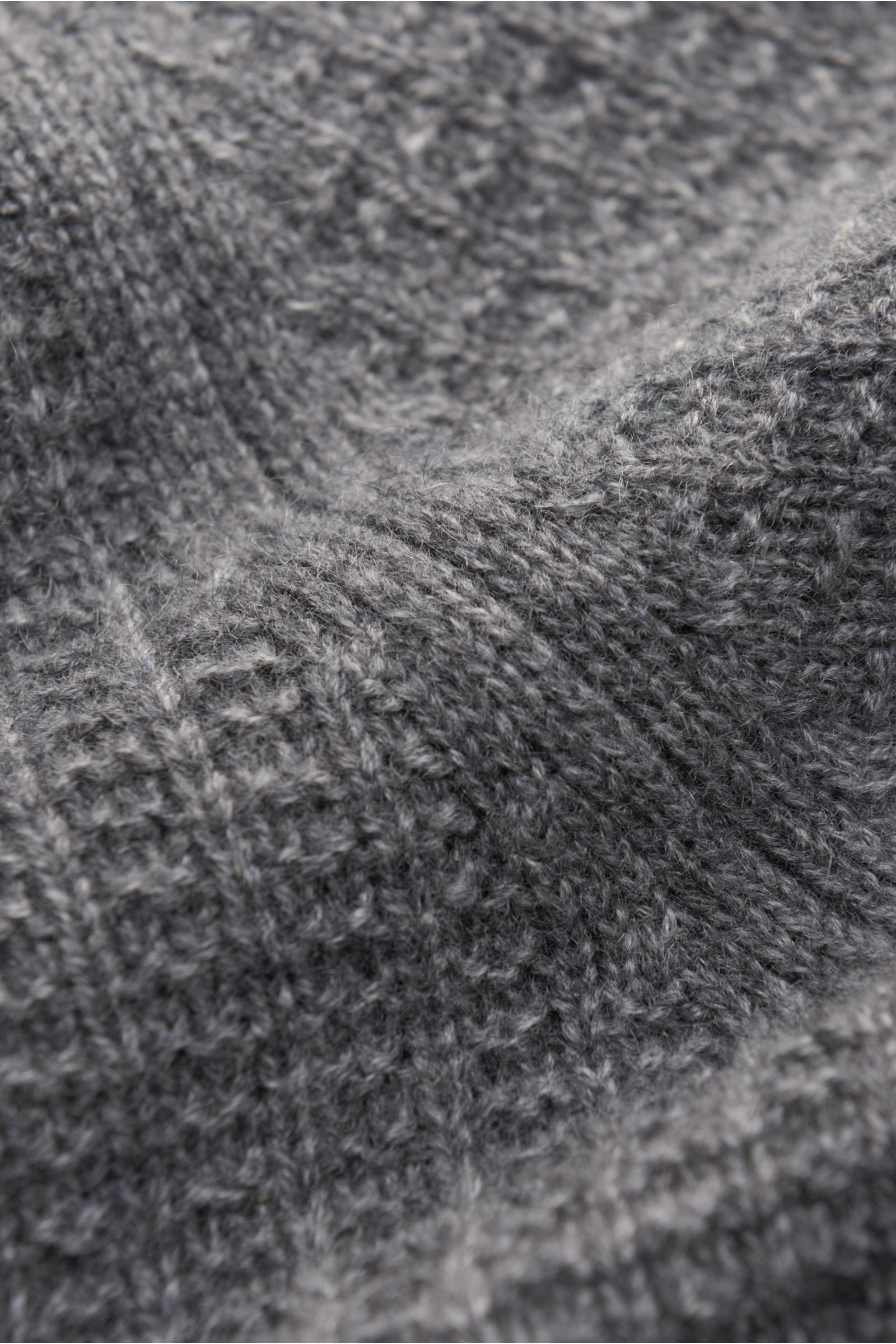 von Braun Cashmere mock neck jumper grey melange