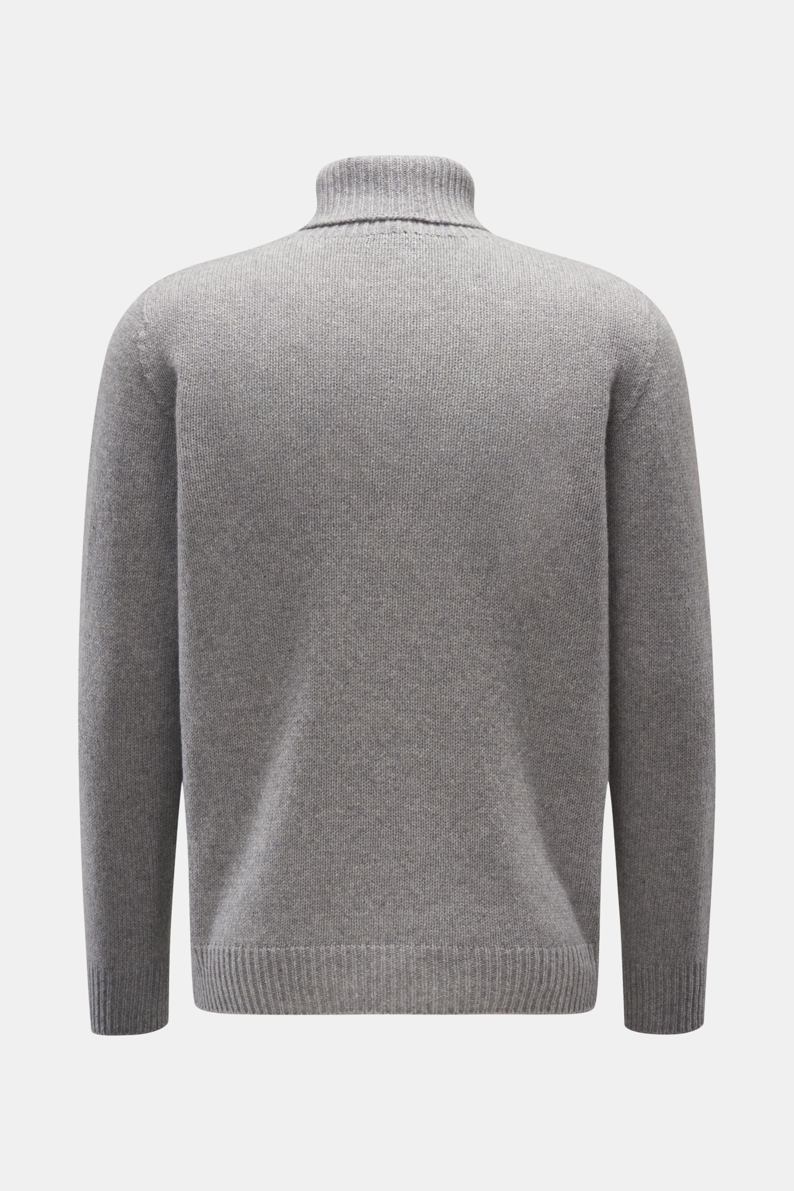 04651/ A trip in a bag Cashmere turtleneck jumper grey