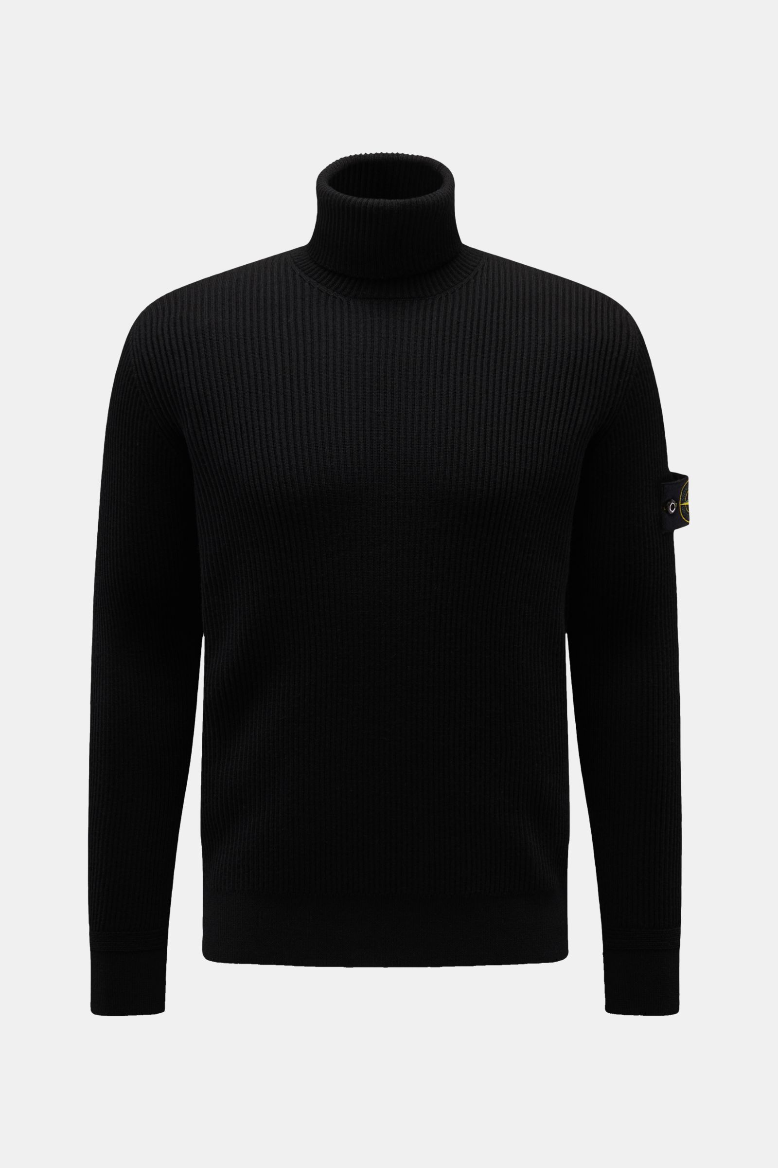 STONE  TURTLENECK KNIT BLACK Mサイズ J21GP0183-J14809-
