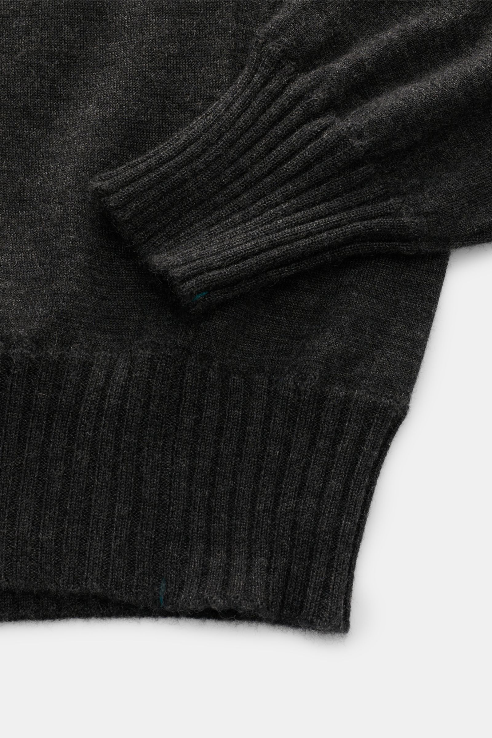Fioroni Cashmere Rollkragenpullover anthrazit meliert