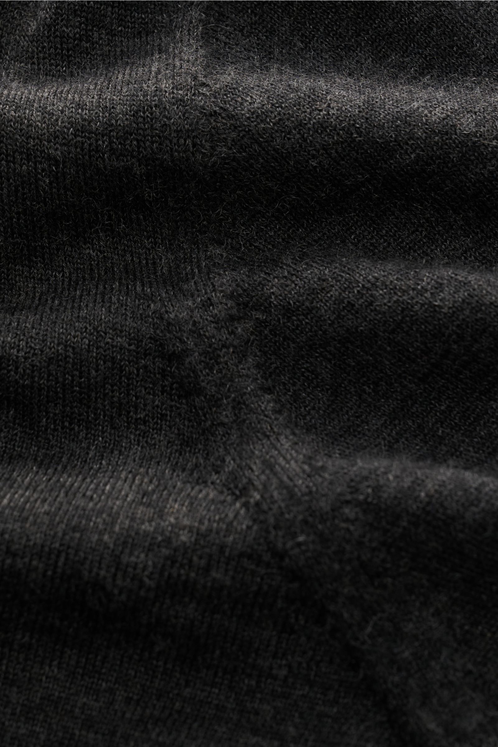 Fioroni Cashmere Rollkragenpullover anthrazit meliert