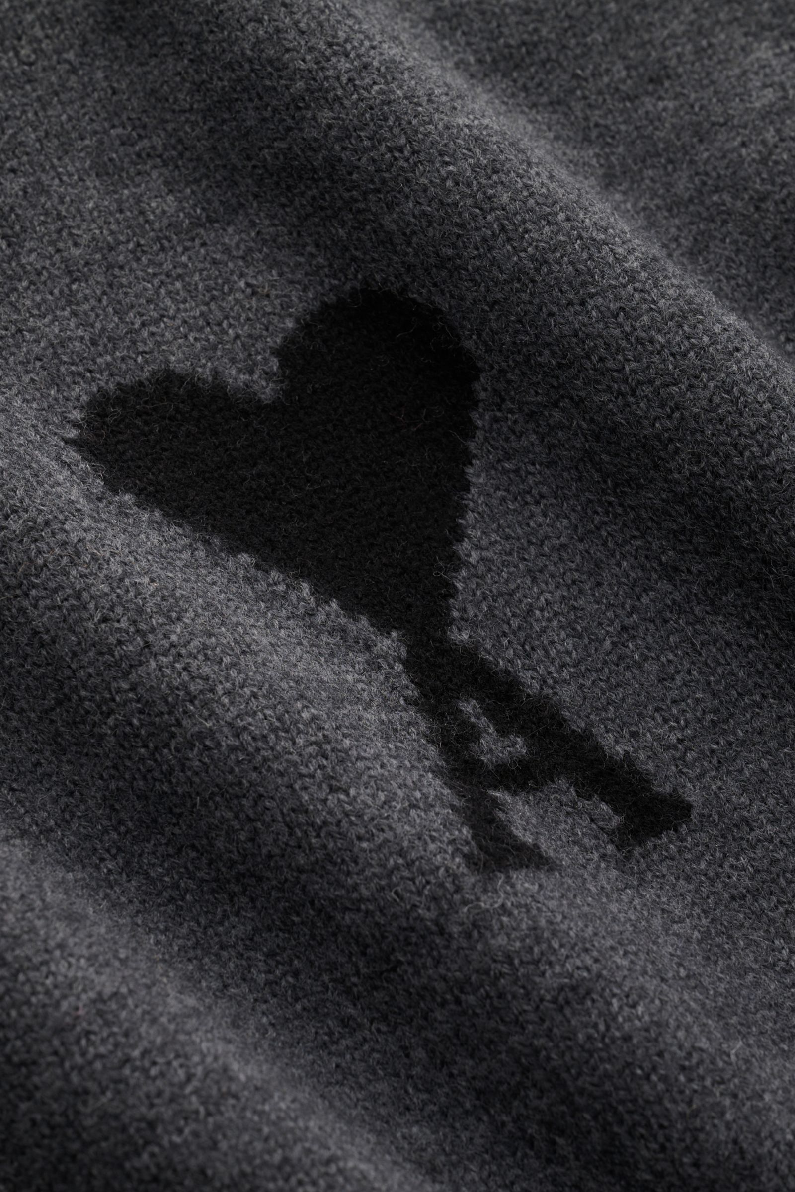 Ami Paris Rollkragenpullover dunkelgrau