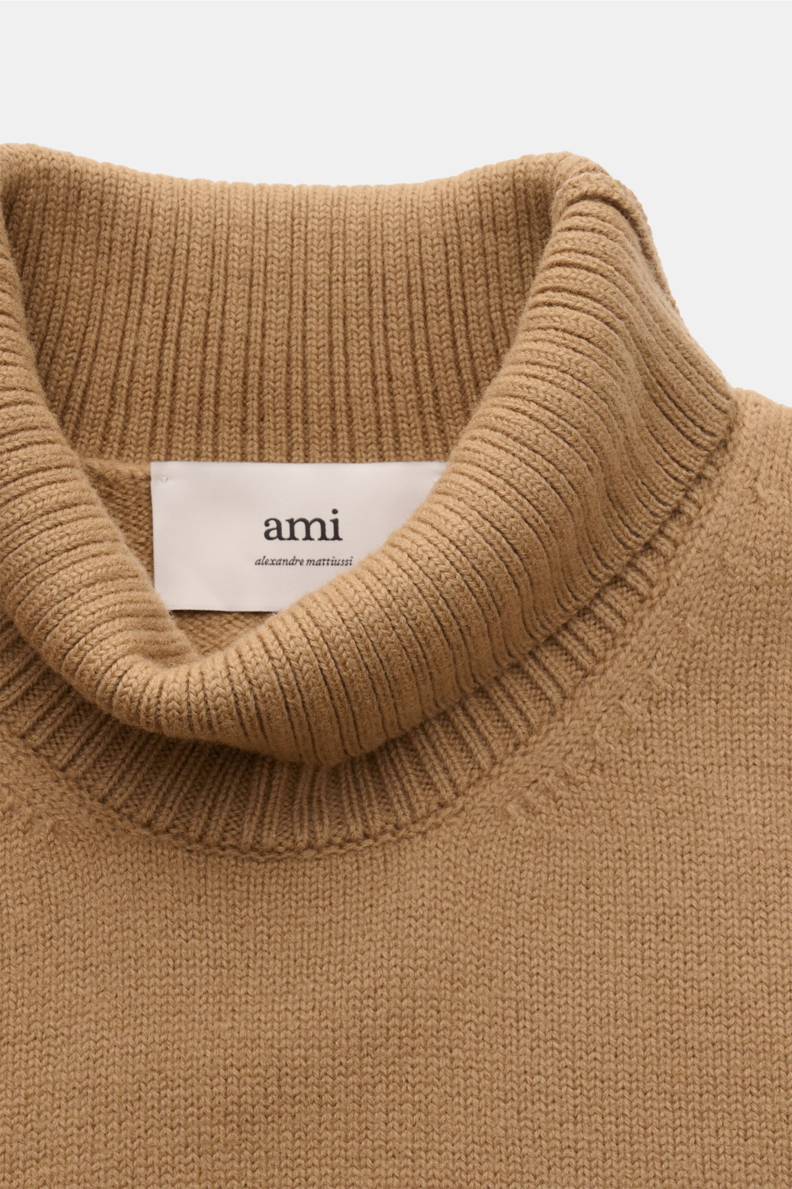 AMI PARIS turtleneck jumper camel | BRAUN Hamburg