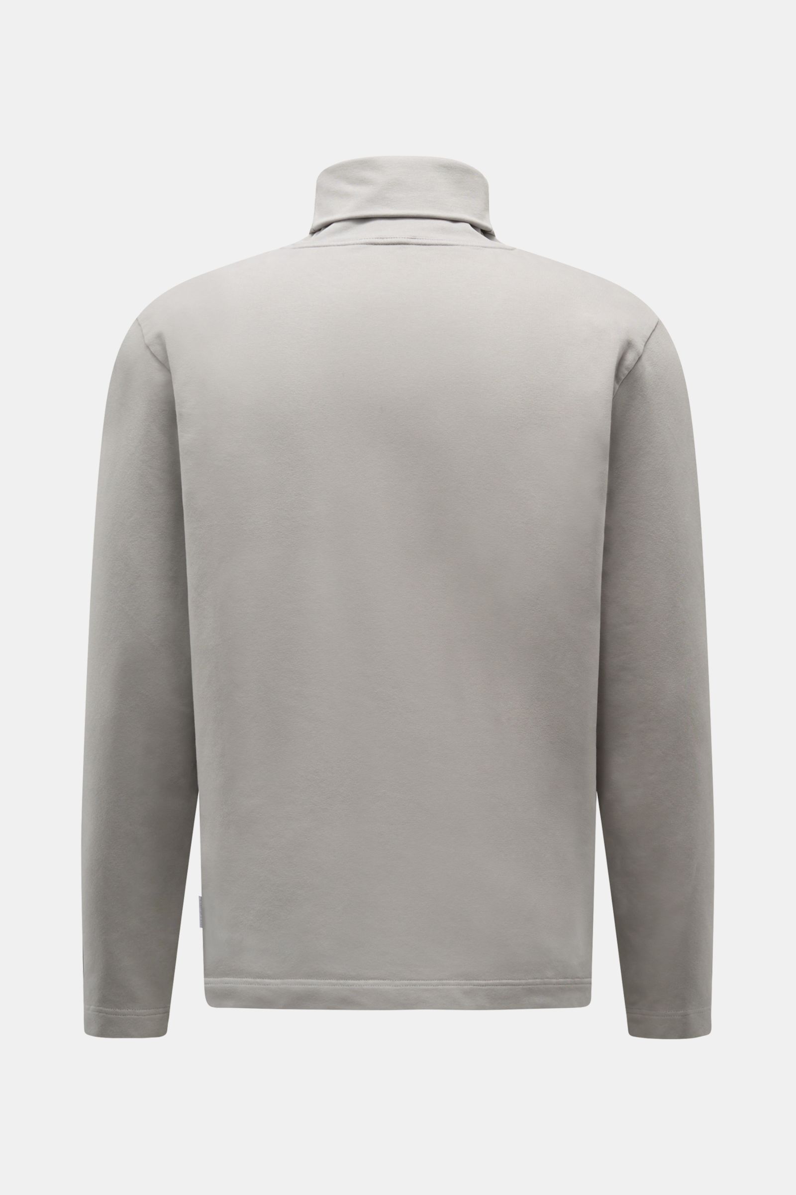 Rear view of the 04651/ A trip in a bag Rollkragenpullover 'If Turtle' navy, showing its regular fit and soft fabric with a close-fitting turtleneck collar.

Description: Zeitloses Herbst-Basic: Mit seinen vielseitigen Kombinationsmöglichkeiten wird de