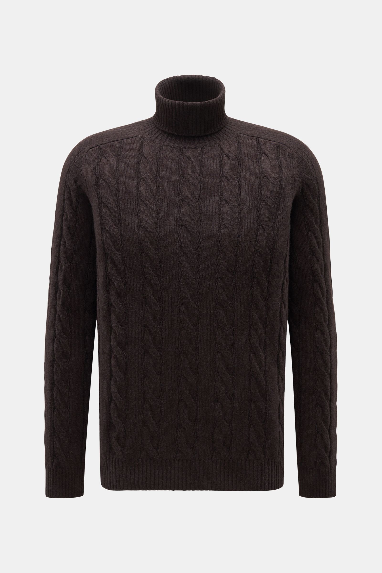 von Braun Cashmere Rollkragenpullover dunkelbraun