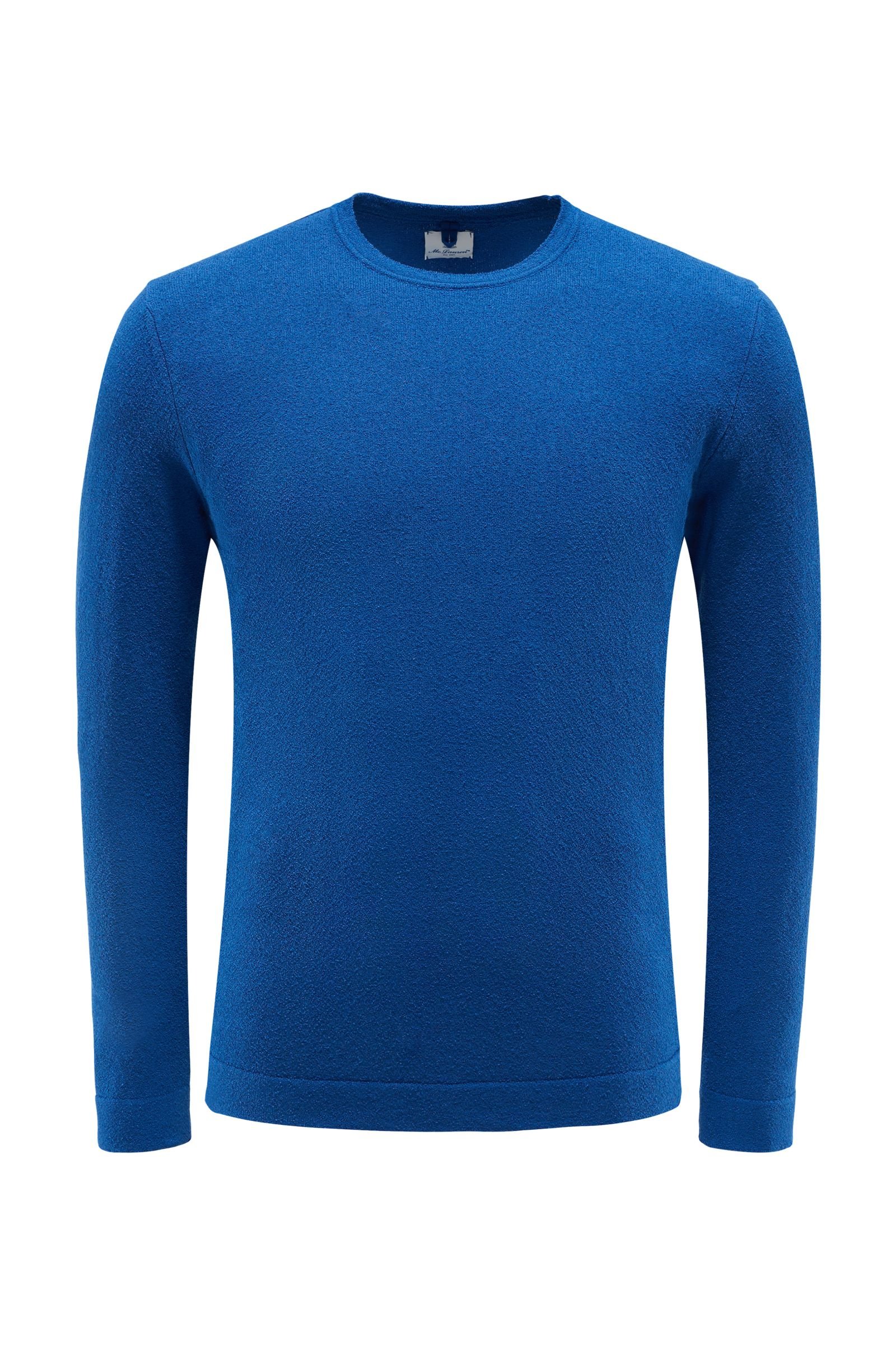 Frottee R-Neck Pullover 'Bertrand' blau