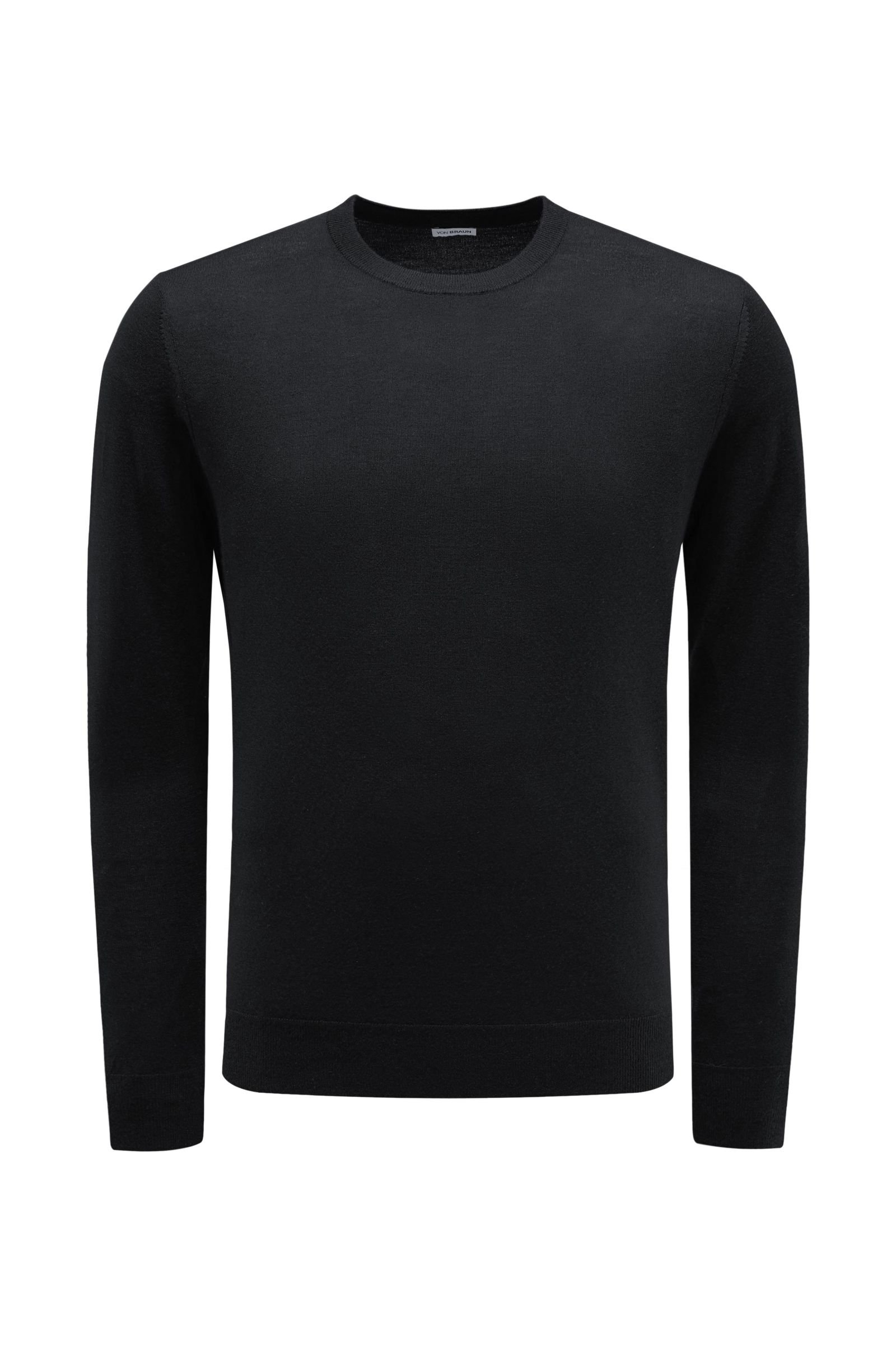 R-Neck Pullover schwarz