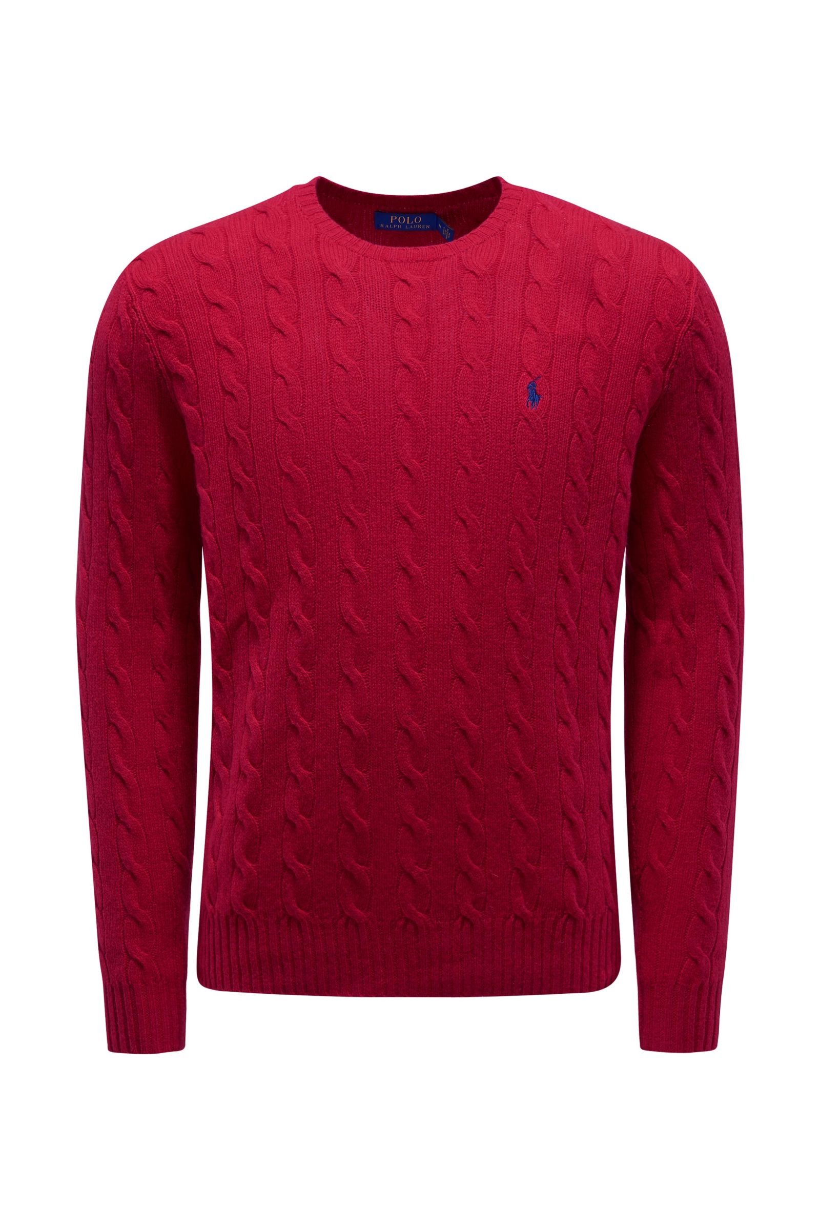 R-Neck Pullover rot