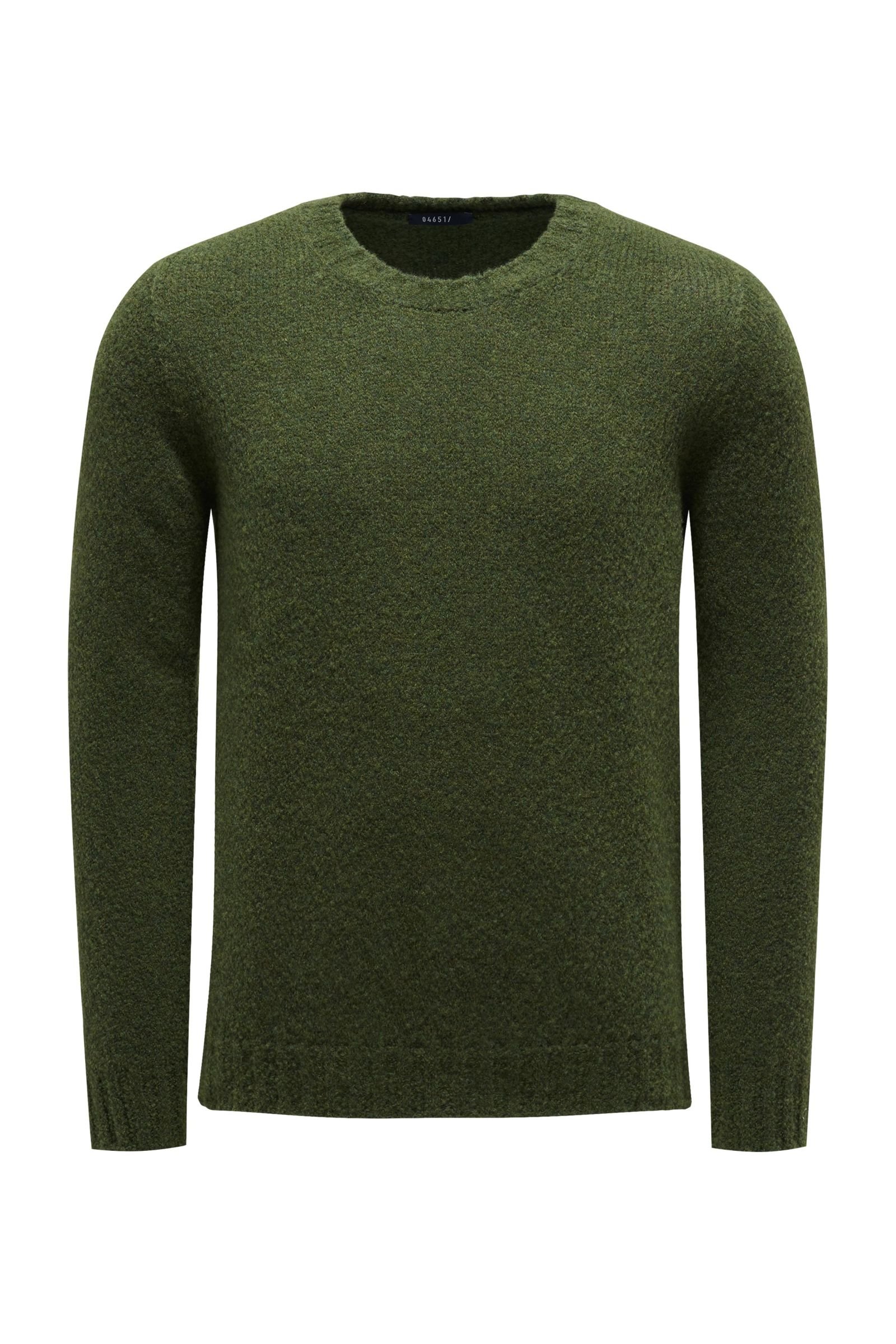 R-Neck Pullover grün
