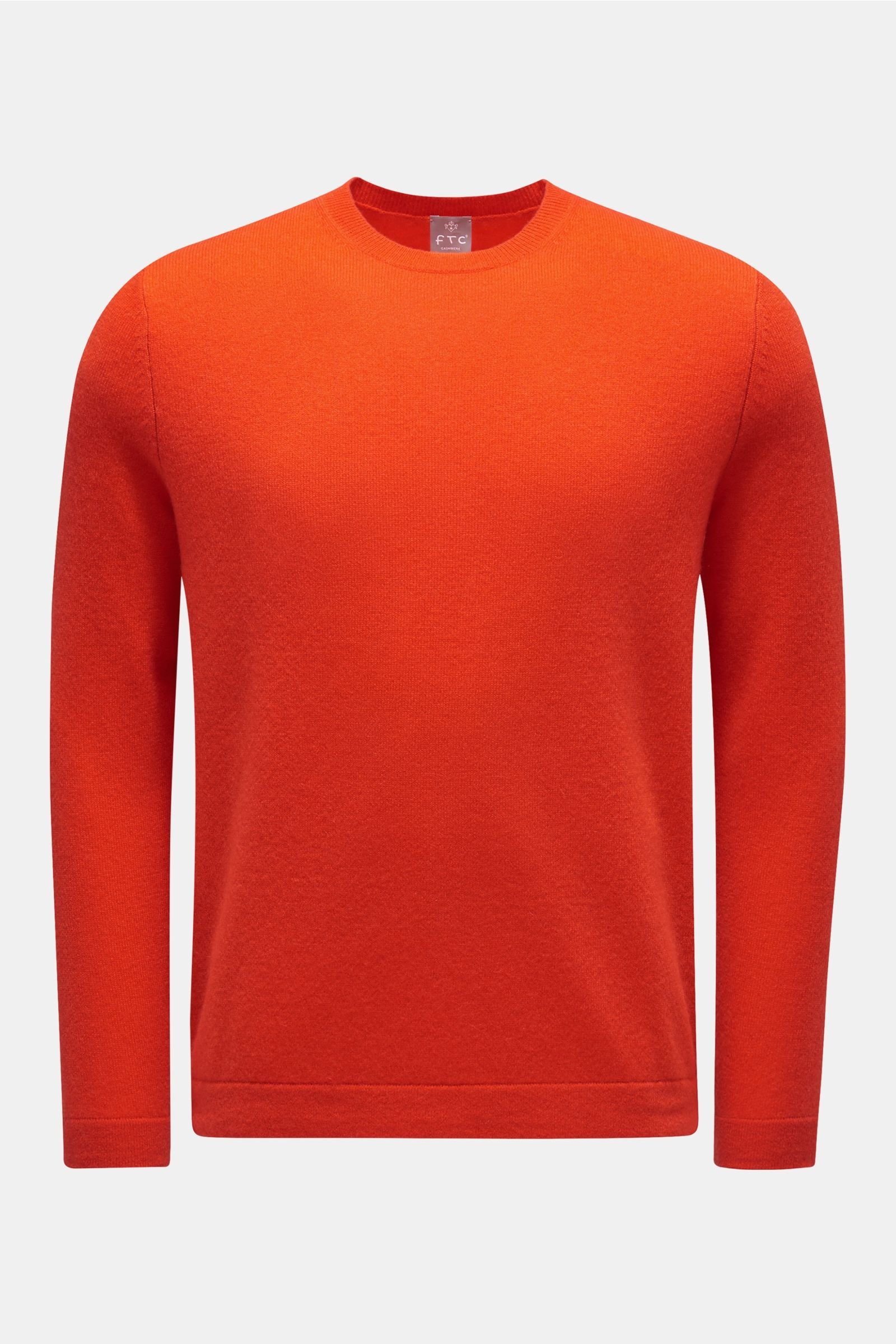Cashmere R-Neck Pullover hellrot